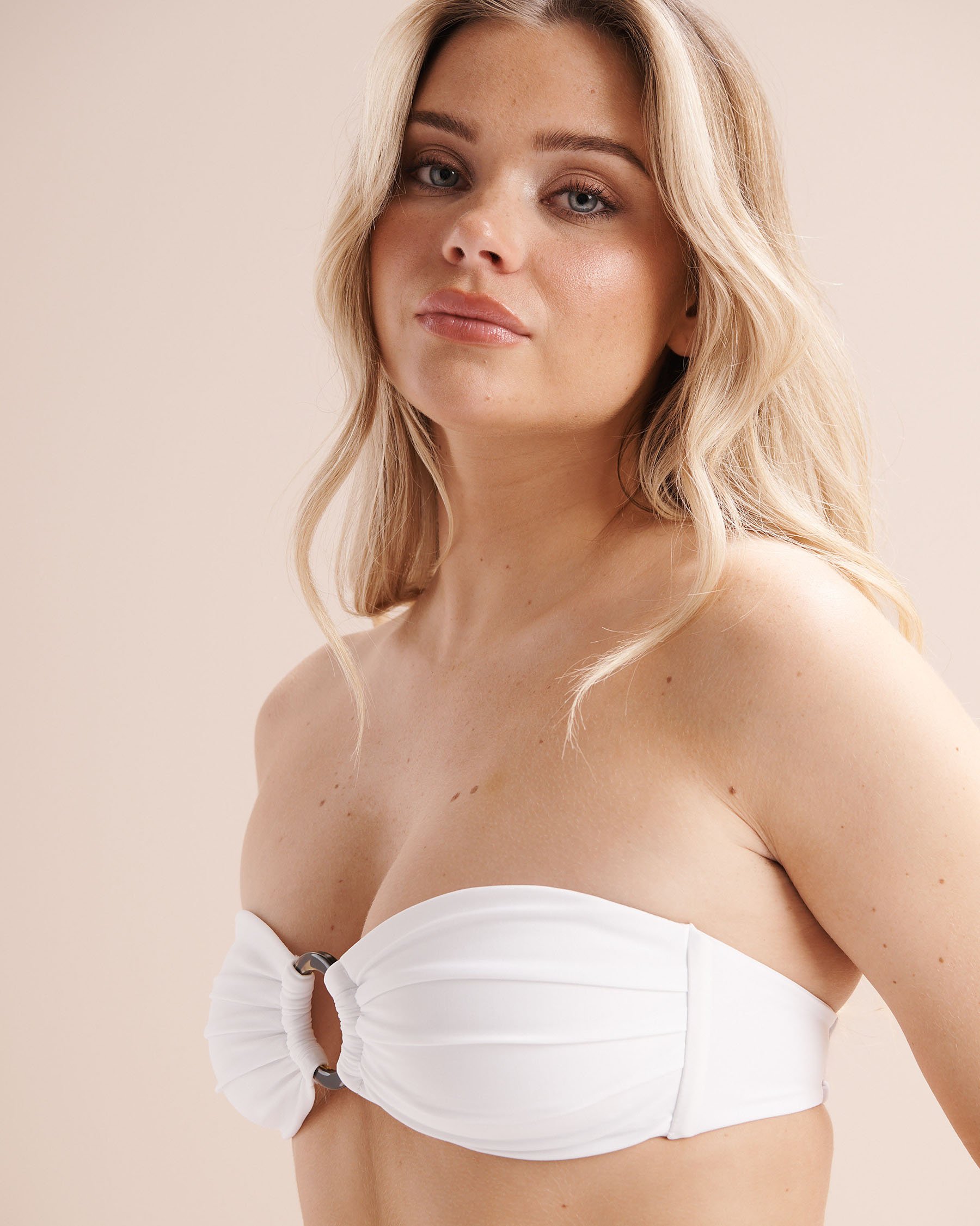 BODY GLOVE Smoothies Irene Bandeau Bikini Top White 39506309 - View2