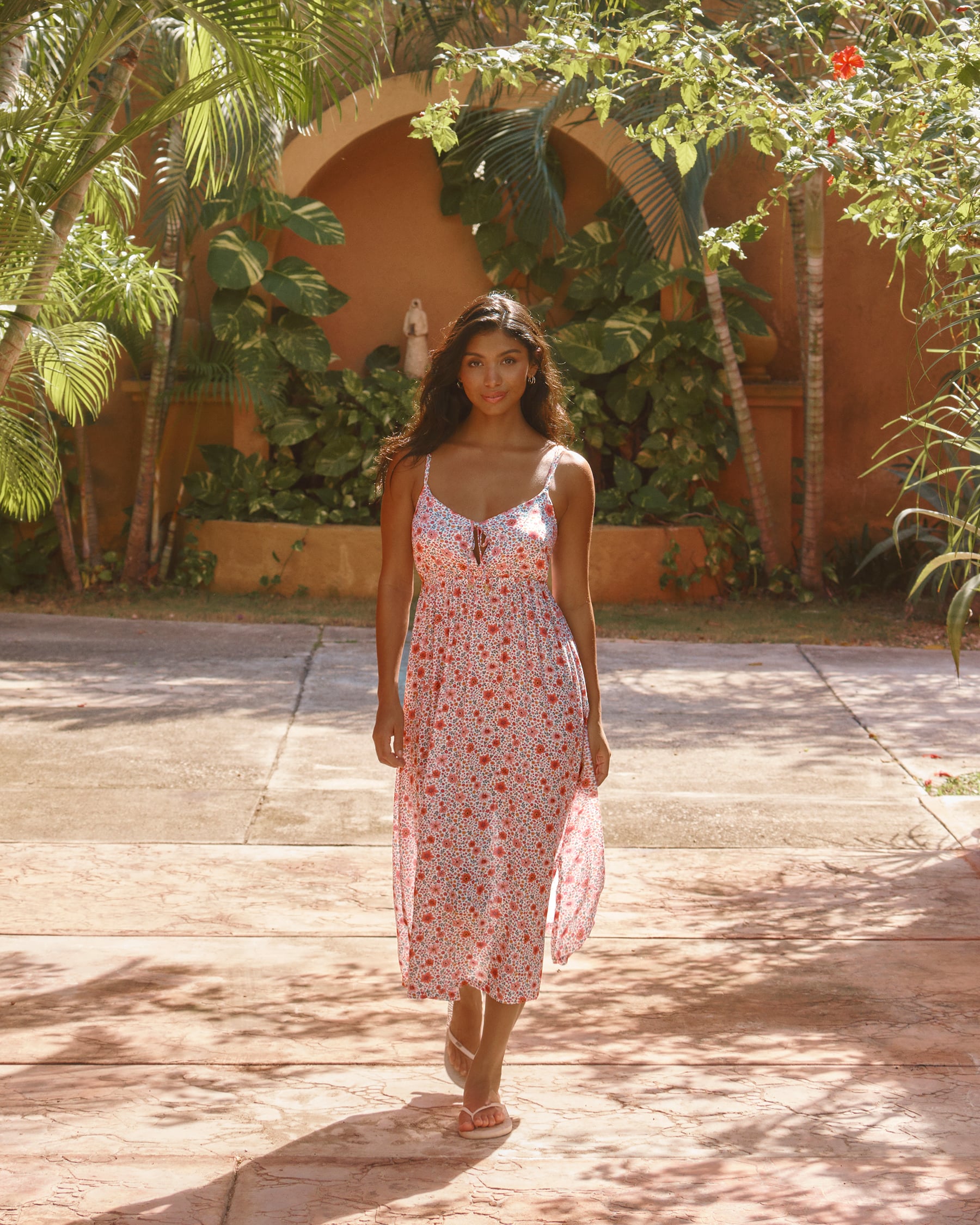 MY BIKINI STORY Floral Long Dress White 02300199 - View1