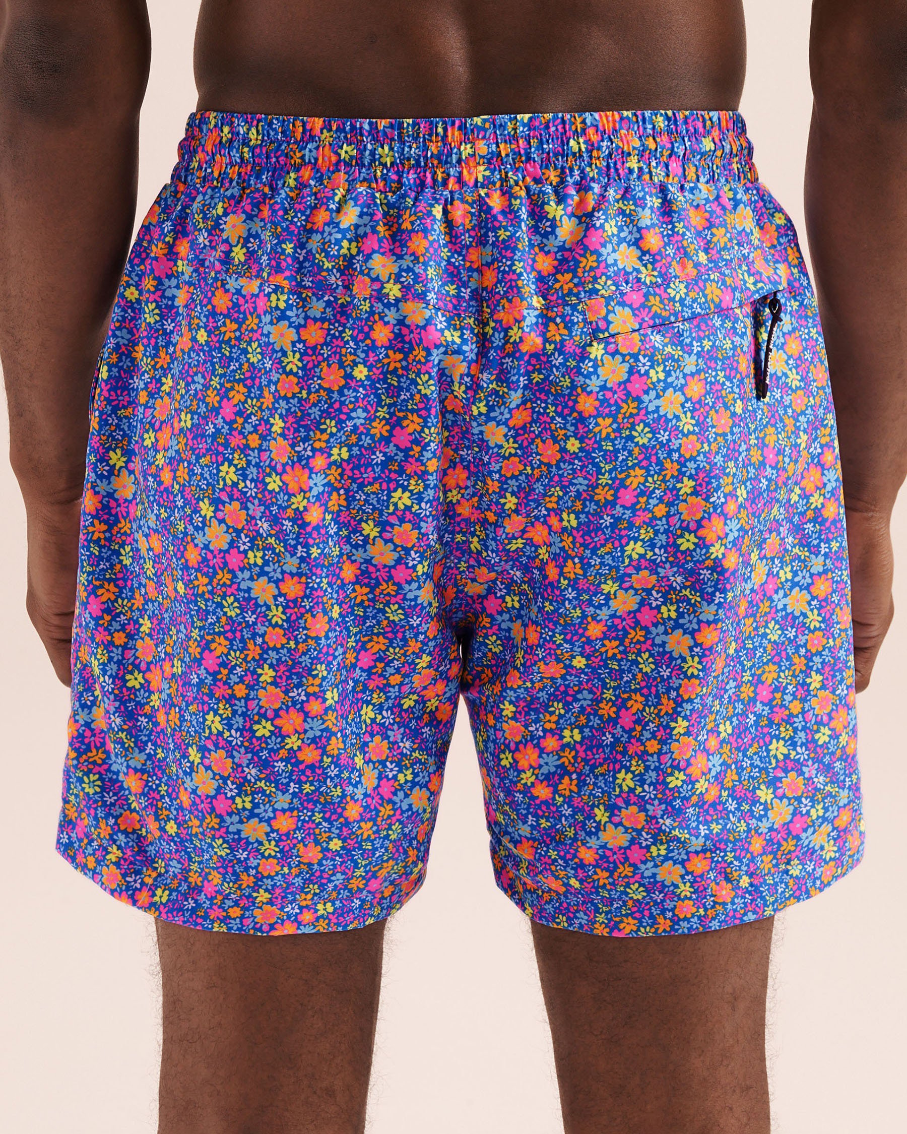 KULANI KINIS Electric Bloom Volley Swimsuit Electric Blue TRUNK110ELBL - View2