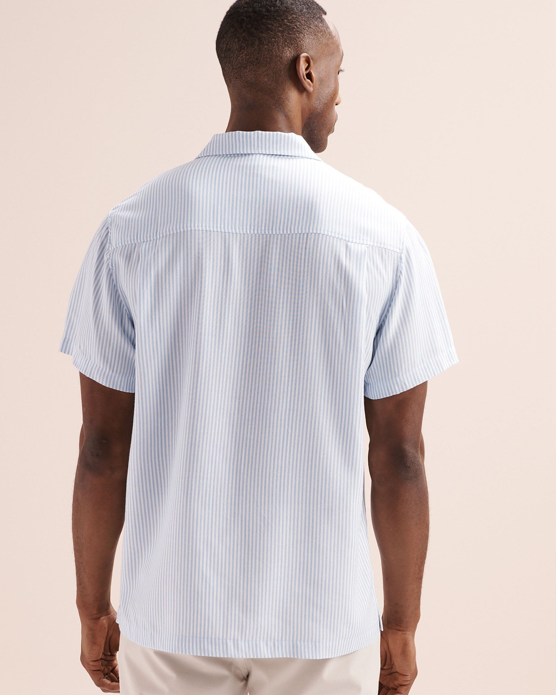 SHORELINE SEVEN Stripes Short Sleeves Shirt Blue 04100062 - View2