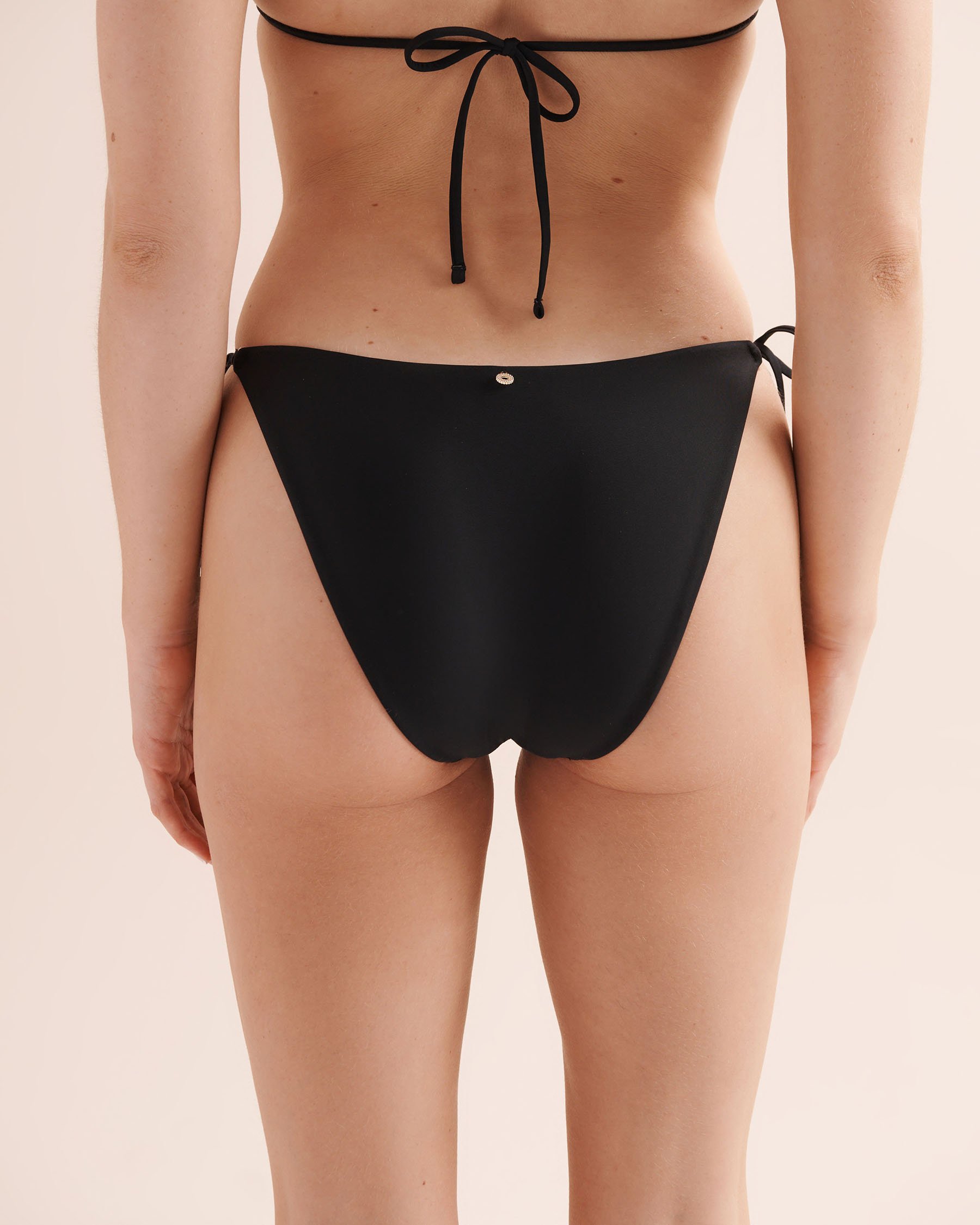 SEATONIC Bas de bikini taille basse brésilien noué Noir 01300602 - View2
