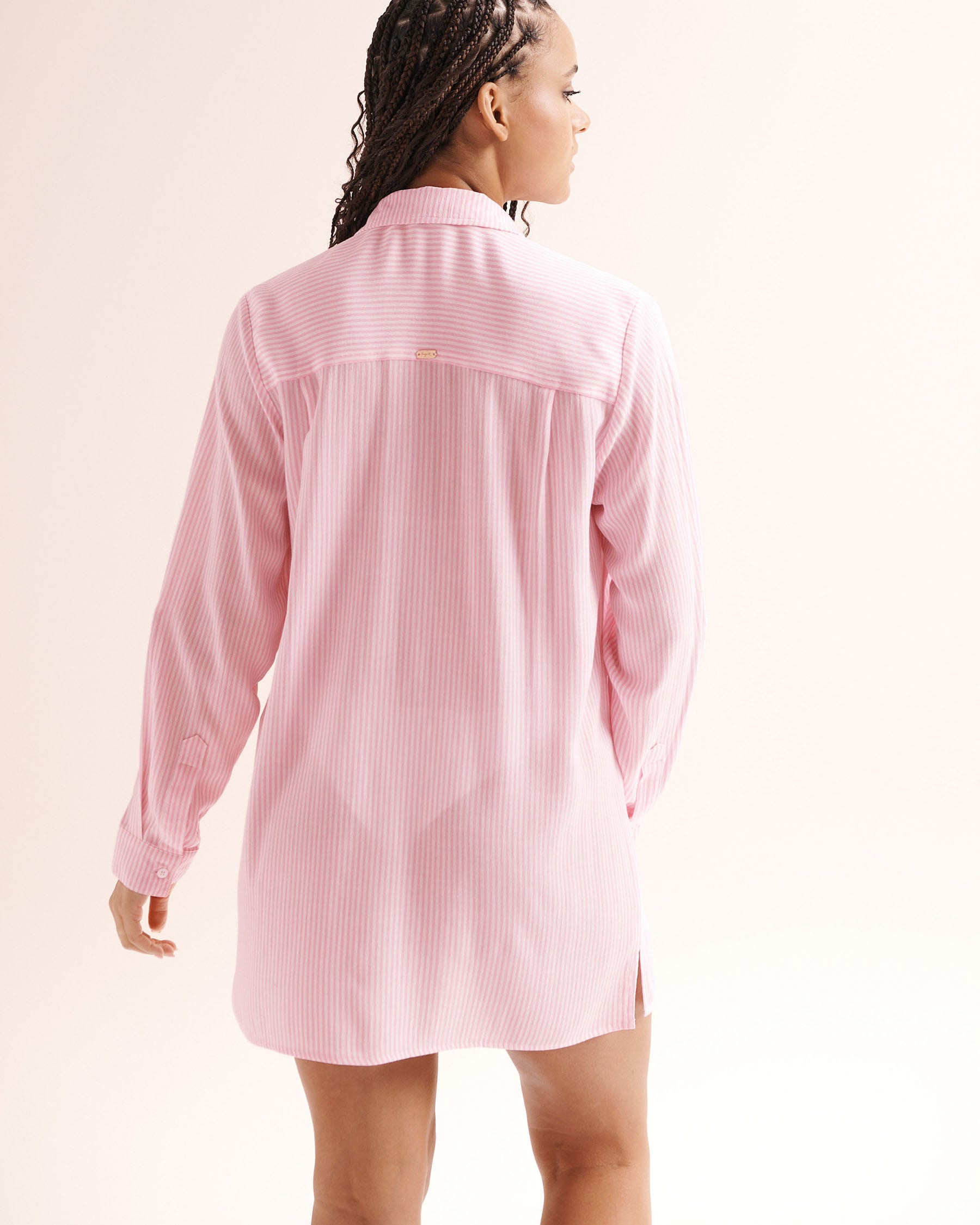 TROPIK Striped Shirt Pink 02100050 - View2