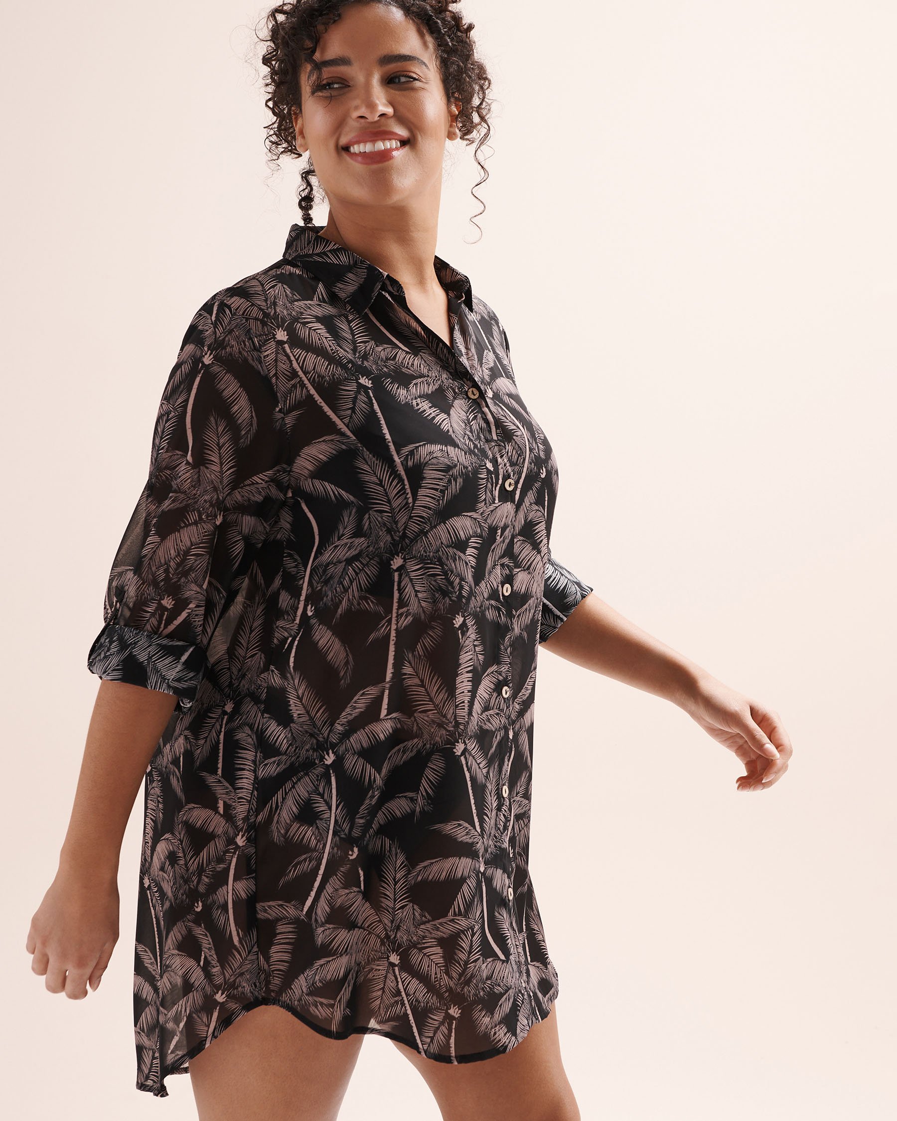 TURQUOISE COUTURE Long Sleeve Shirt Black 02100051 - View5
