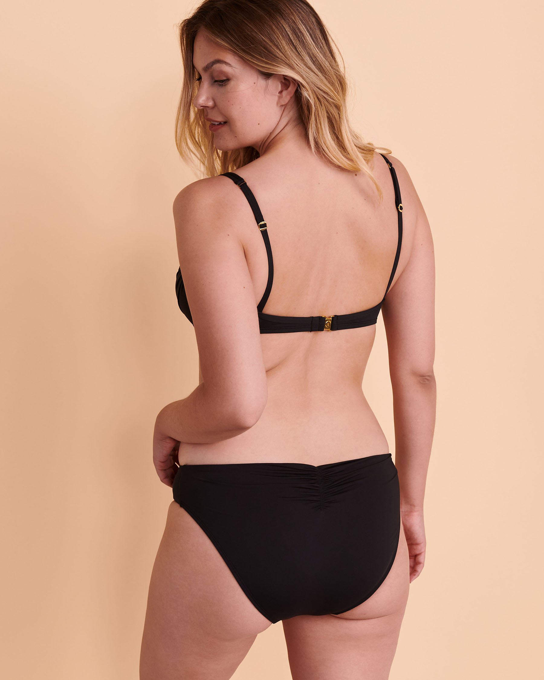 BLEU ROD BEATTIE KORE Plunge Bikini Top Black RBKK00302 - View2