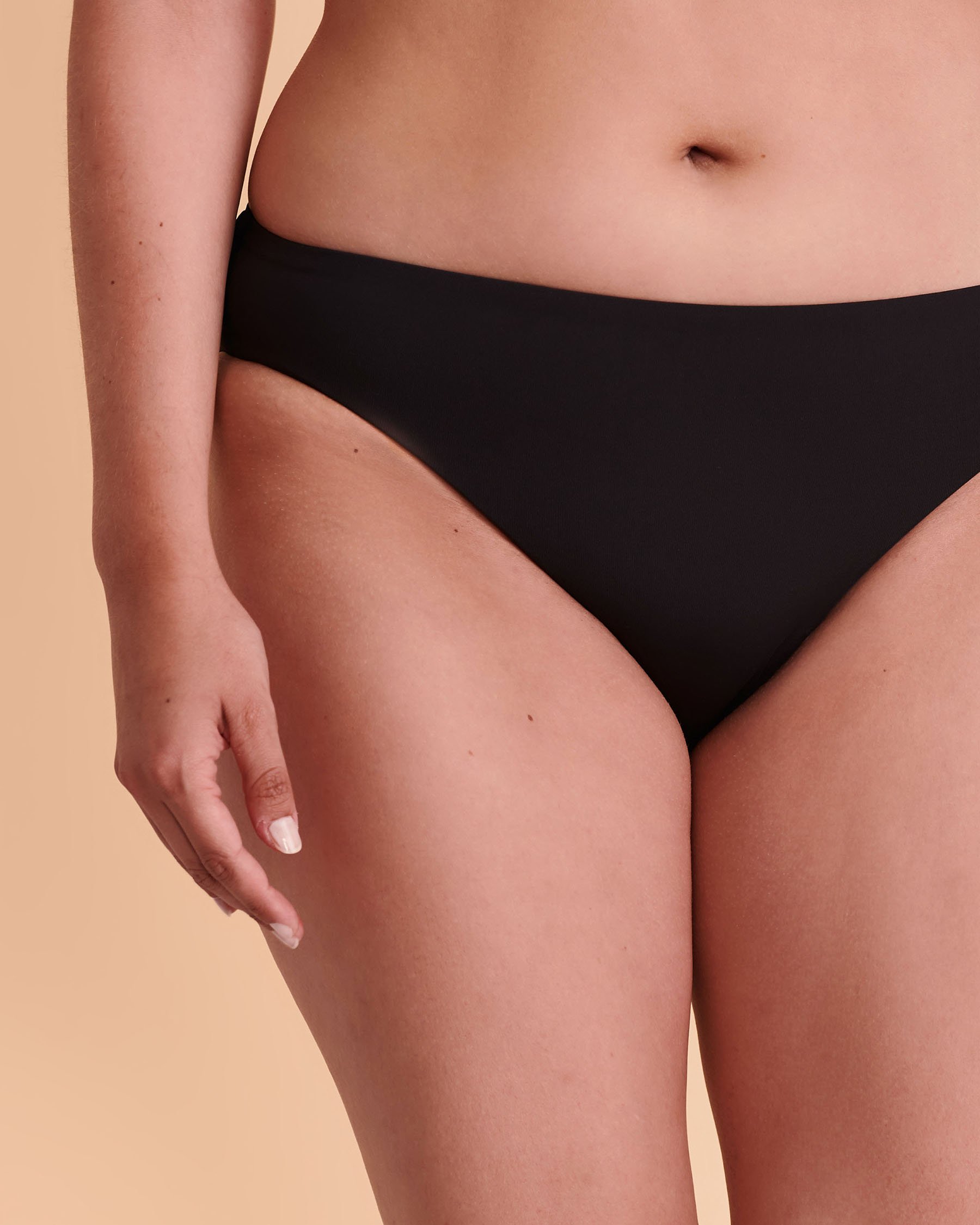 BLEU ROD BEATTIE KORE Ruched Bikini Bottom Black RBKK00934 - View1