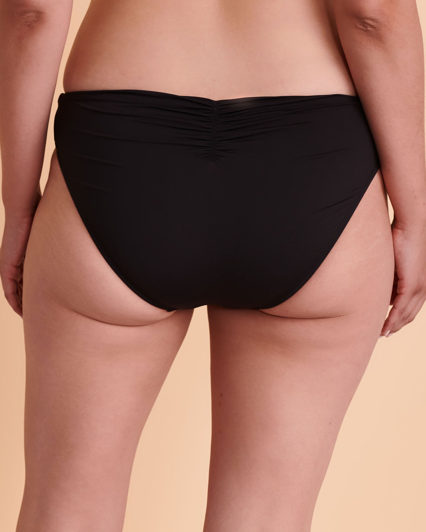 BLEU ROD BEATTIE KORE Ruched Bikini Bottom Black RBKK00934 - View2