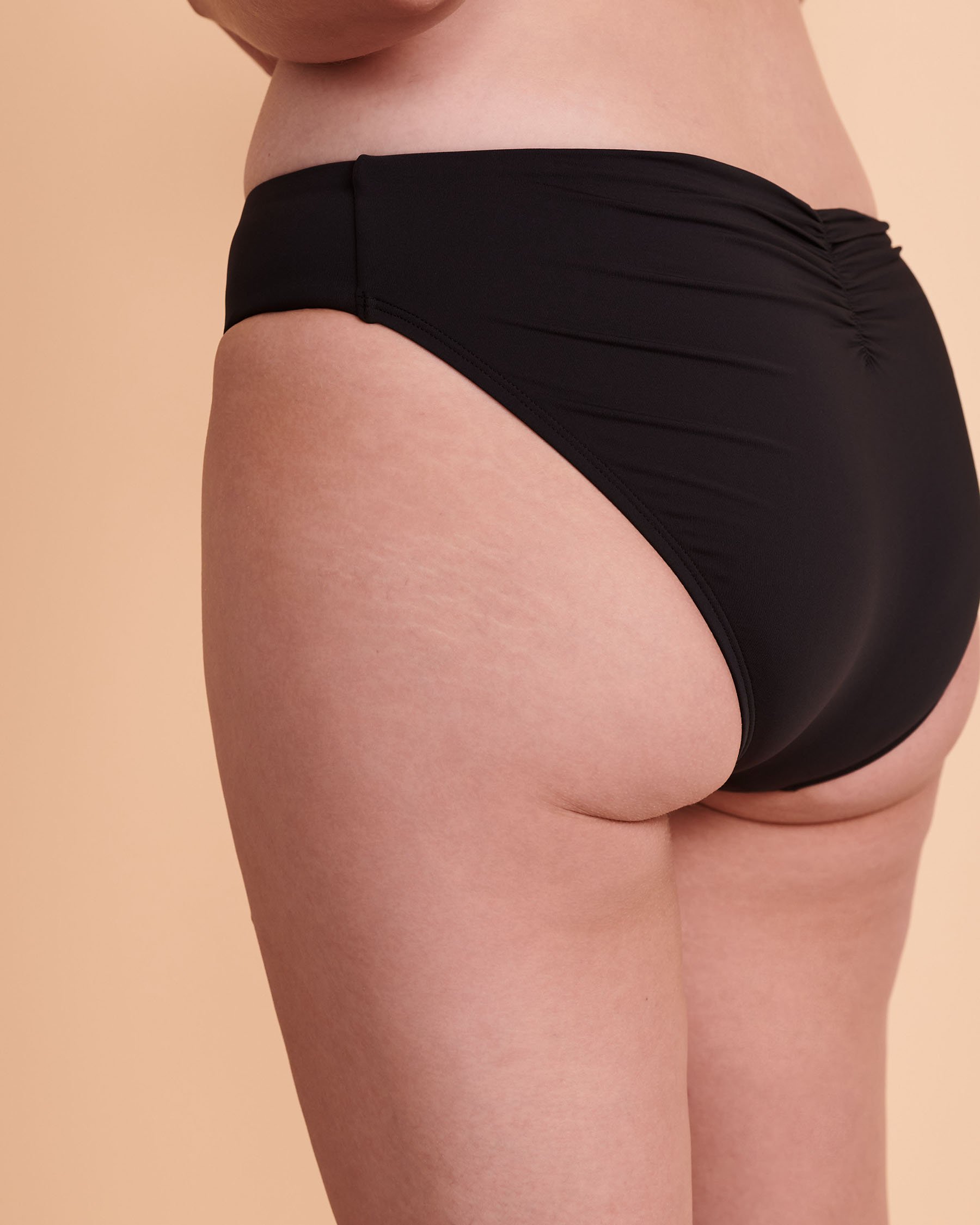 BLEU ROD BEATTIE KORE Ruched Bikini Bottom Black RBKK00934 - View3