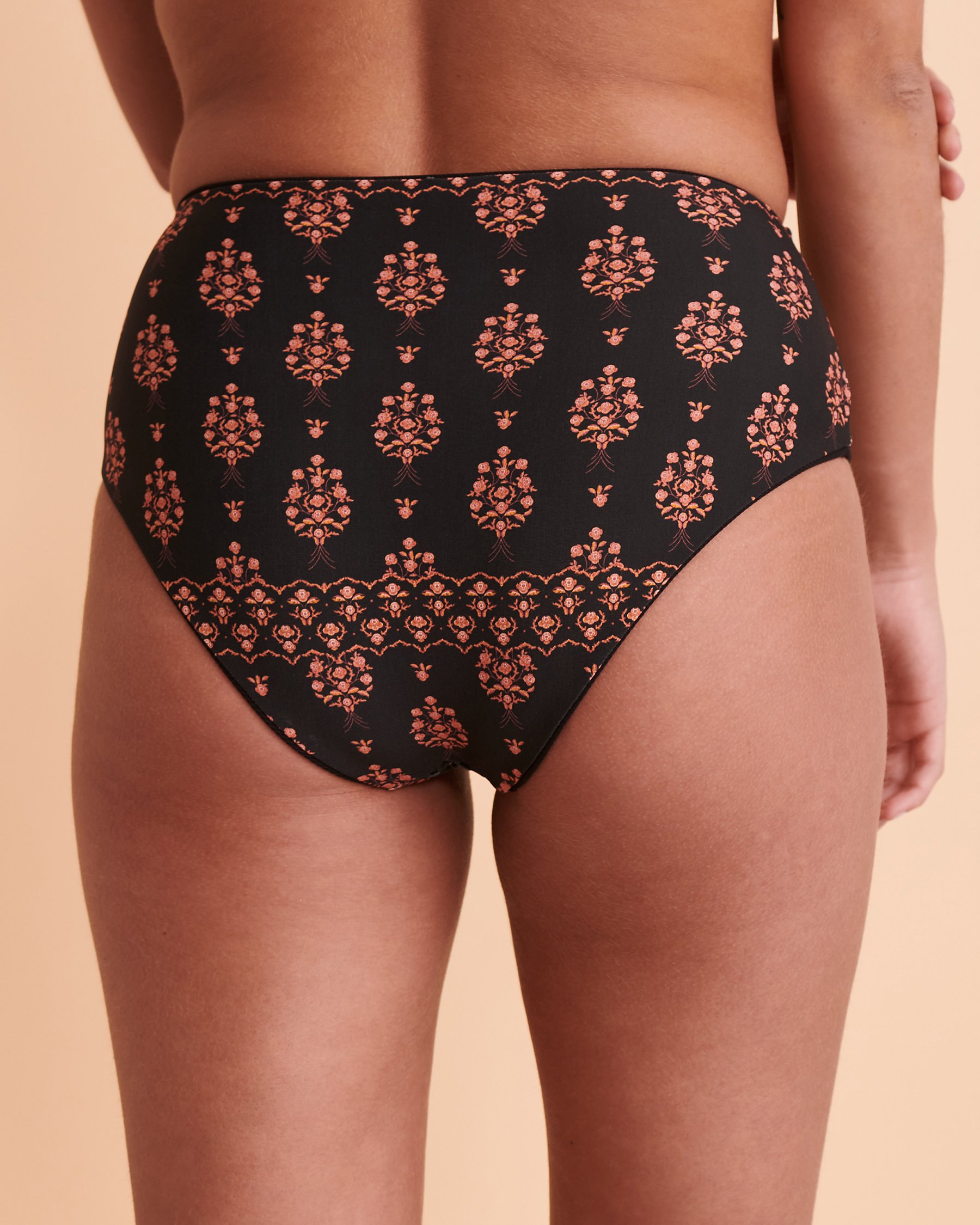 MAAJI Bas de bikini réversible taille mi-haute JADE BLACK Noir 3255SBC602 - Voir4