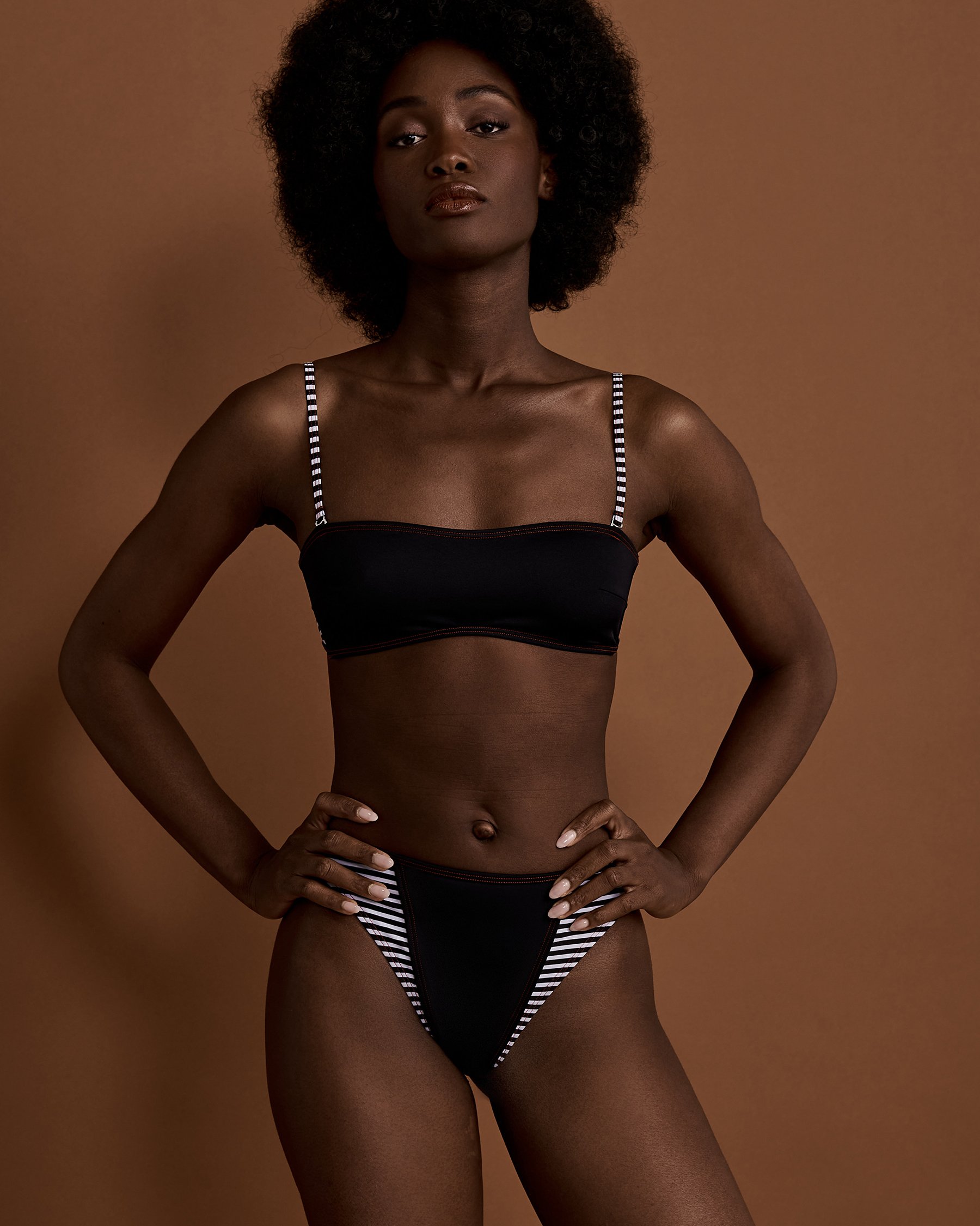 DIESEL ALLYS Low Cut Bikini Bottom Black A052360IDAA - View4