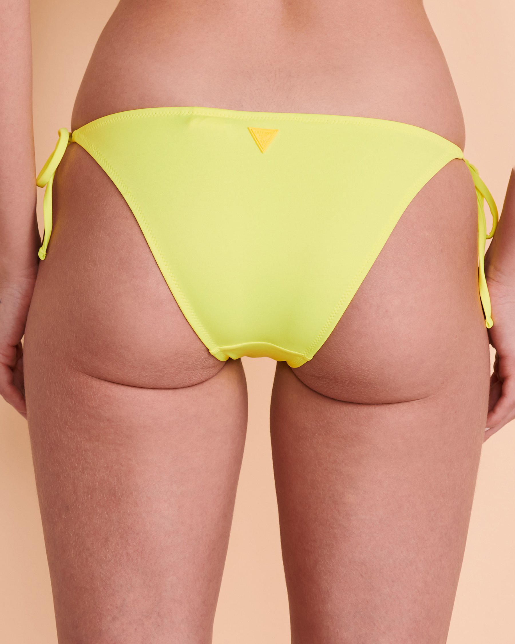 GUESS Bas de bikini noué aux hanches CAUTION YELLOW Jaune néon E02O21MC044 - Voir2