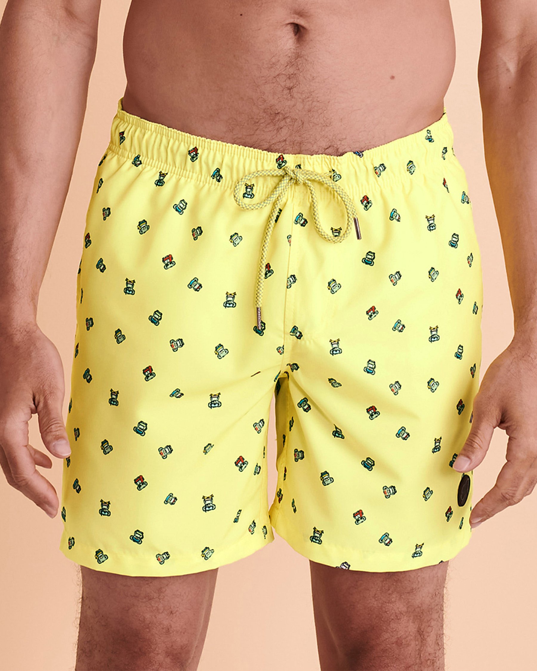 KUWALLA Recycled Volley Swimsuit Lime KUL-SWIM02 - View1