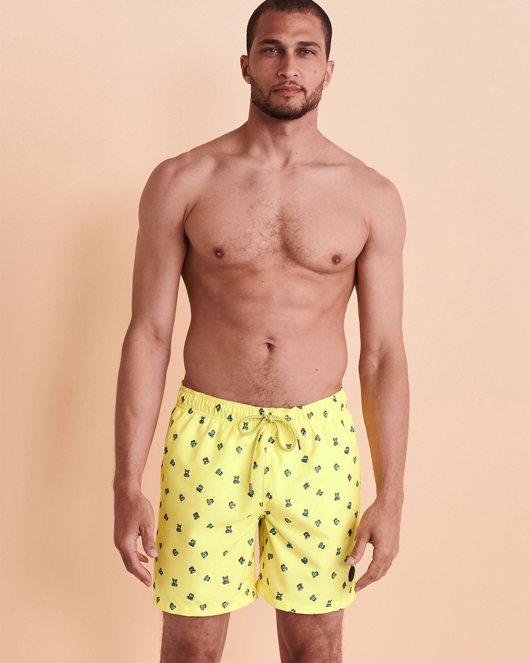 KUWALLA Recycled Volley Swimsuit Lime KUL-SWIM02 - View4