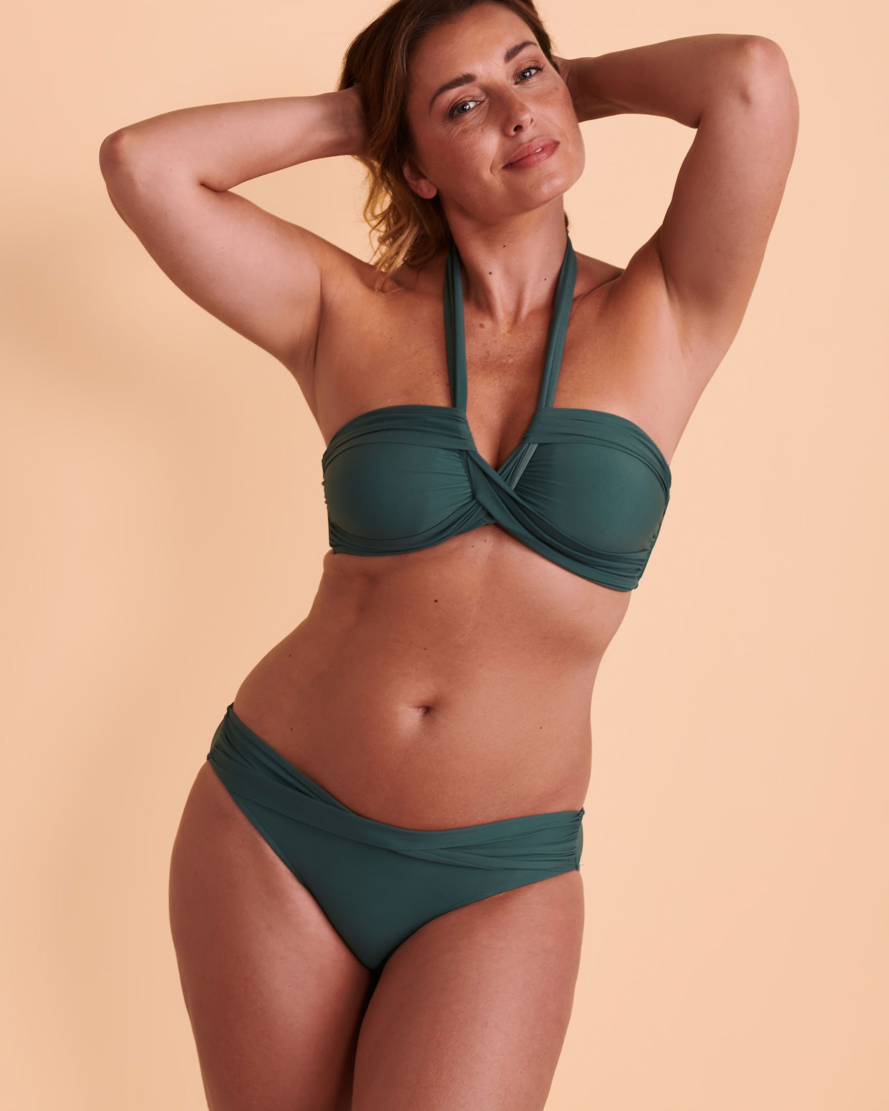 SEAFOLLY Bas de bikini taille torsadée COLLECTIVE EVERGREEN Floral 44320-942 - Voir4