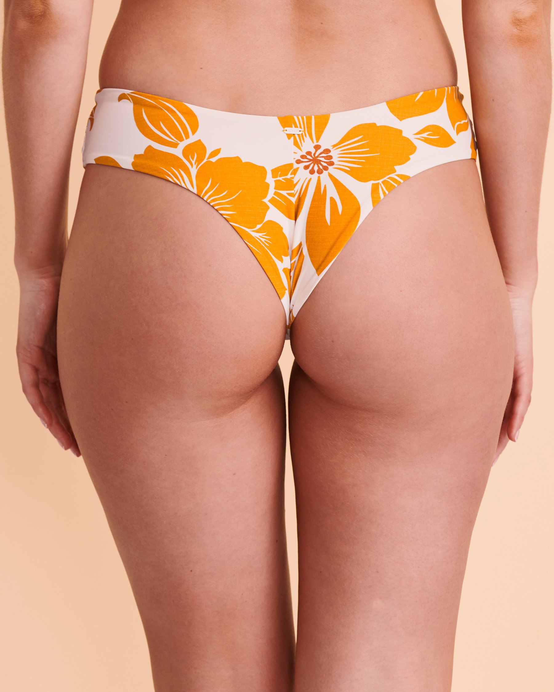 RIP CURL Bas de bikini jambe haute AZALEA Floral jaune GSIBS9 - View3