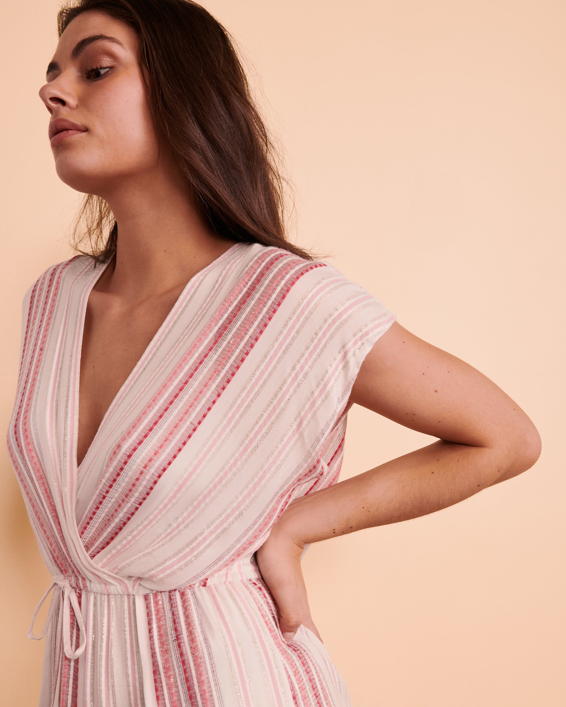 COVER ME Robe maxi effet croisé Rayures 22023220 - Voir4
