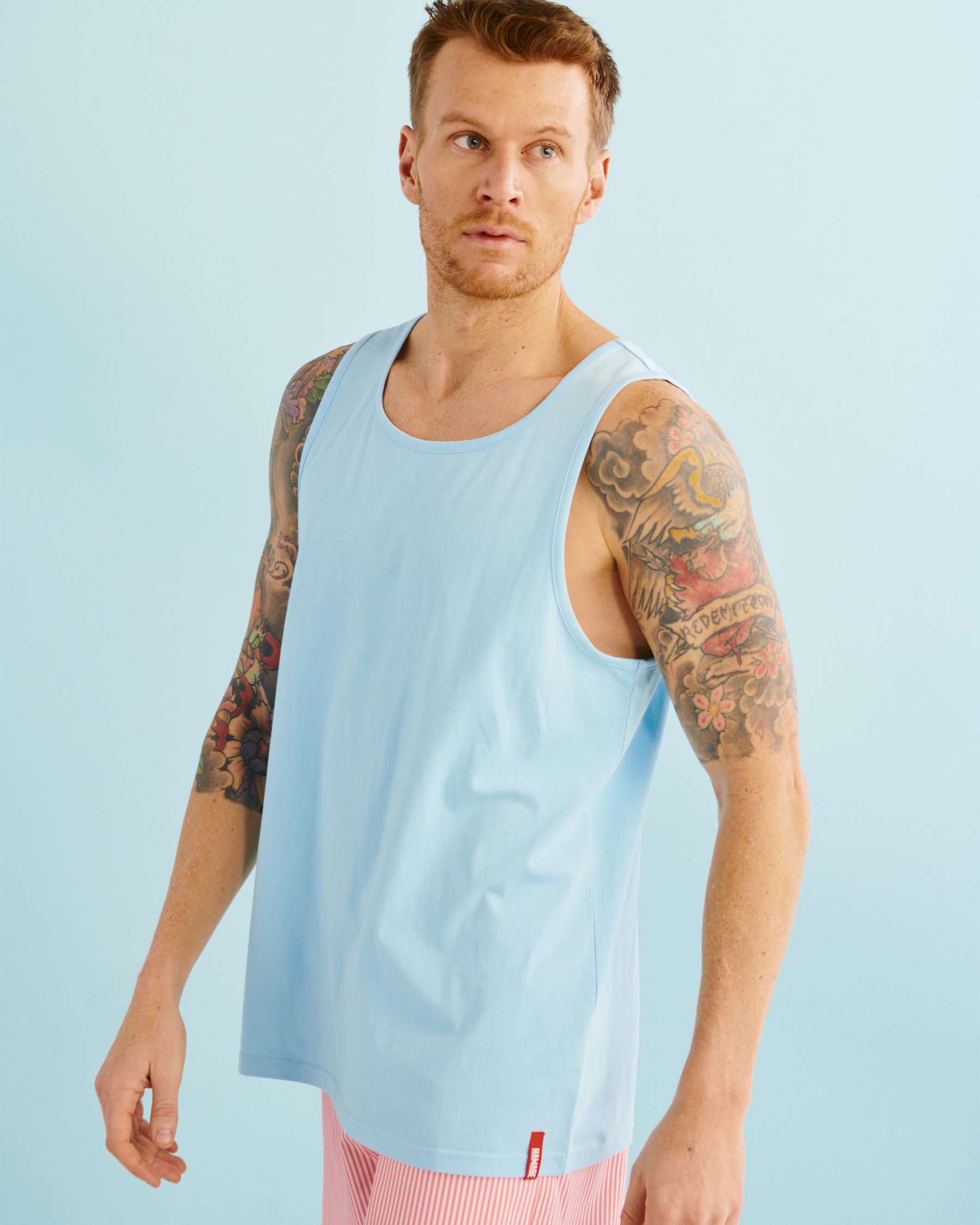 HAMABE Camisole encolure ronde Ciel bleu 04100003 - View1