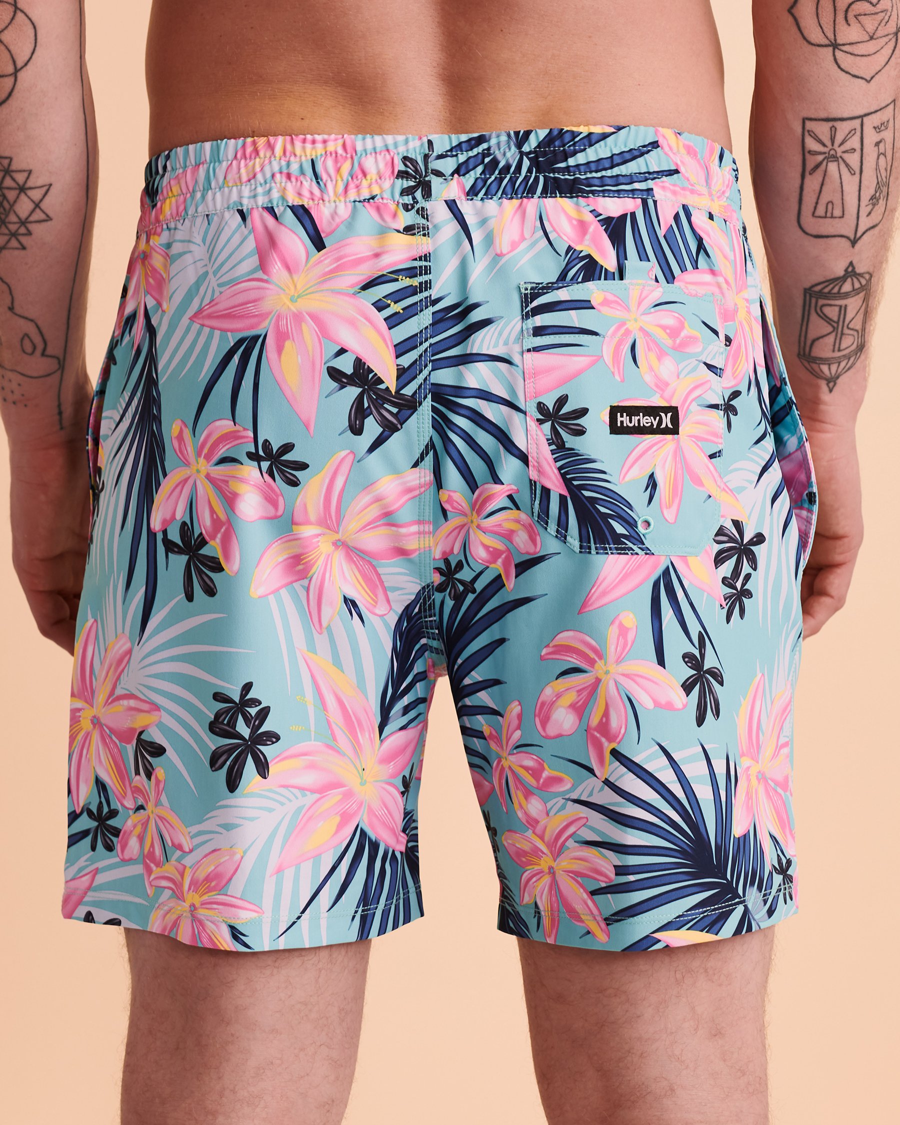 HURLEY Maillot volley CANNONBALL Imprimé tropical MBS0011030 - Voir2