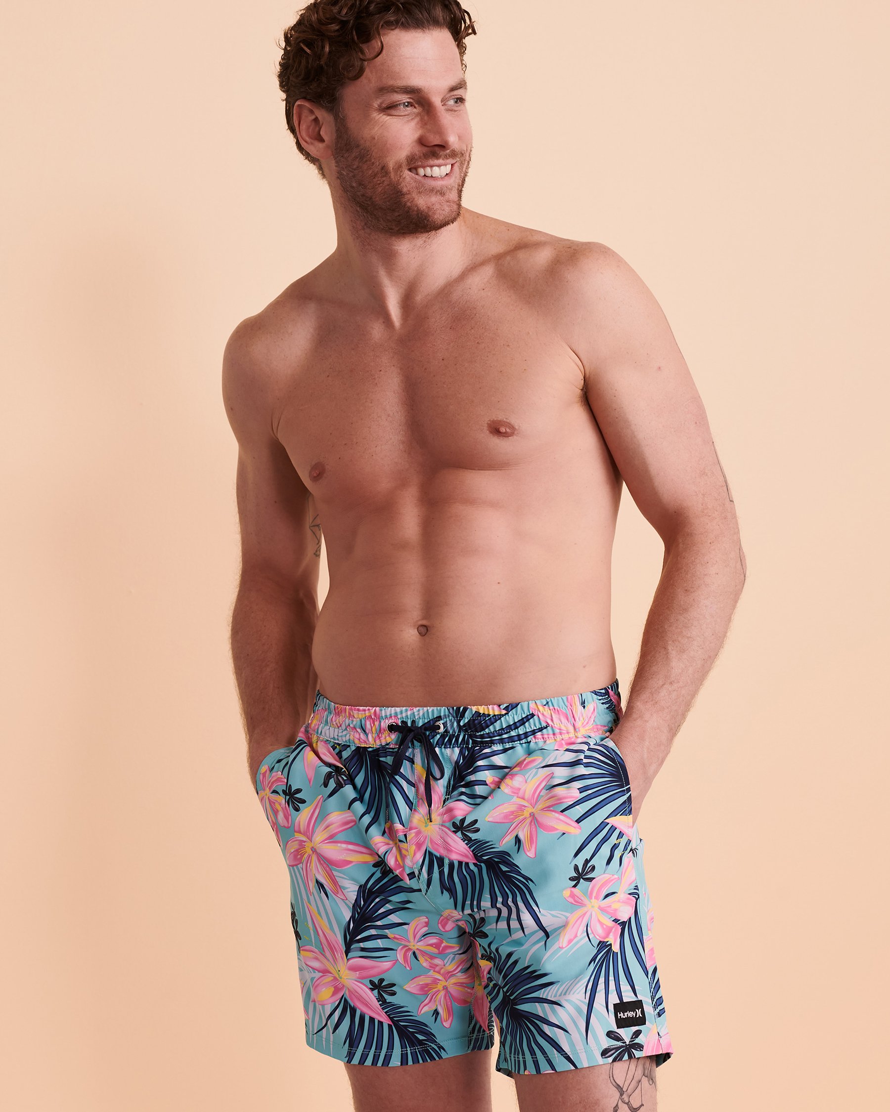 HURLEY Maillot volley CANNONBALL Imprimé tropical MBS0011030 - Voir4
