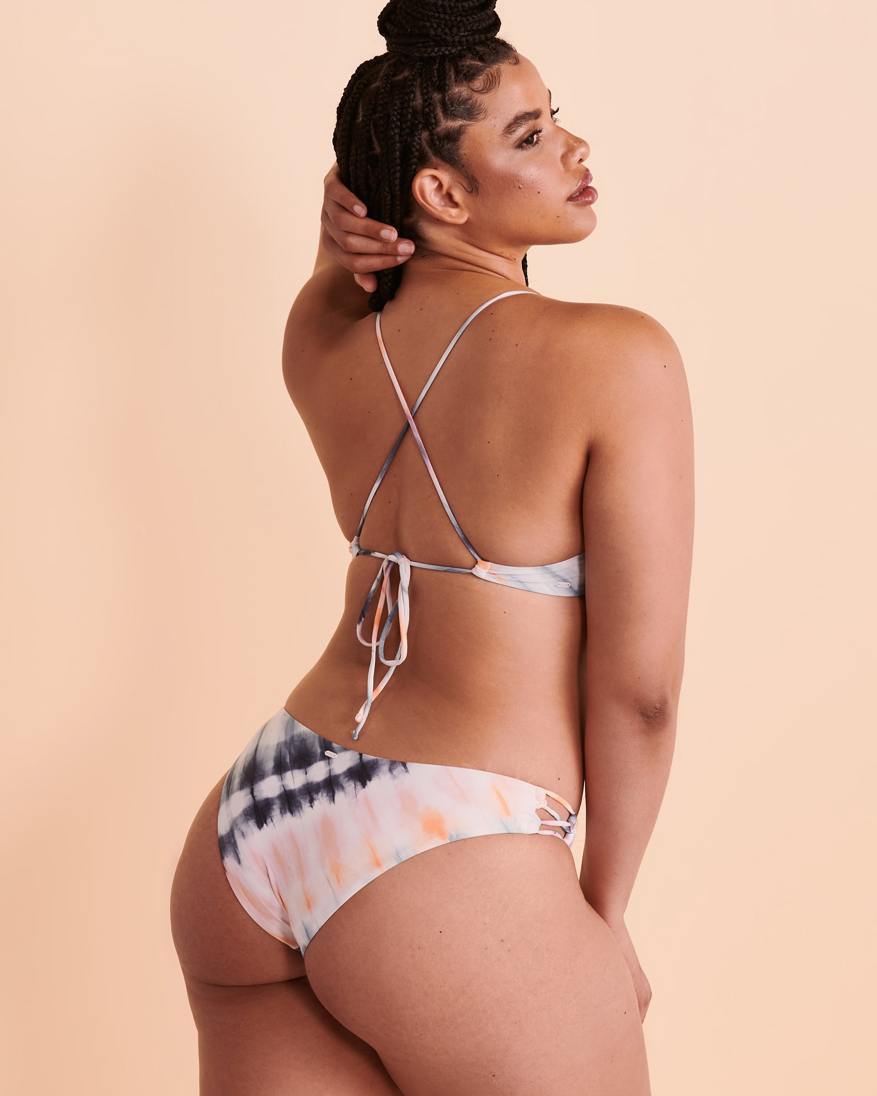 RIP CURL SURF TRIP Cross Back Bikini Top Pastel print GSIQQ9 - View6