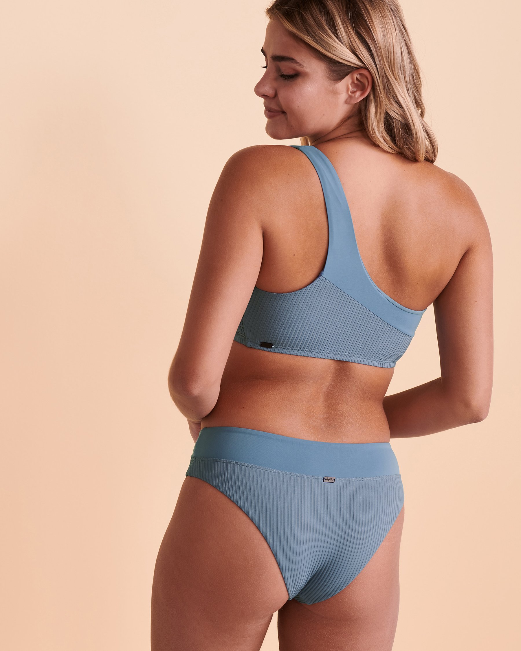 TROPIK Haut de bikini bandeau une épaule RIVIERA Bleu riviera 01100101 - Voir2