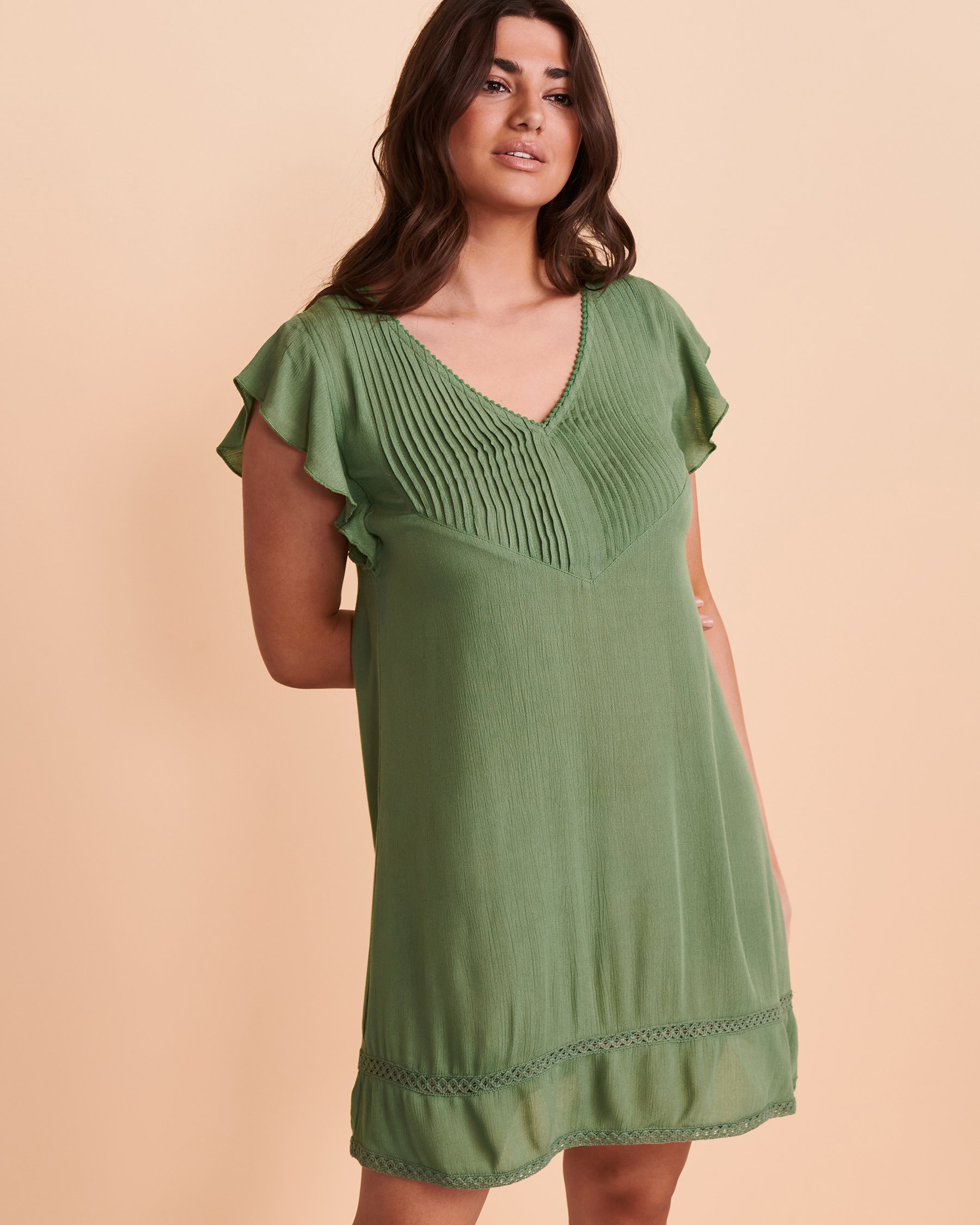 KOY RESORT Robe MIAMI Sauge K2278 - Voir1