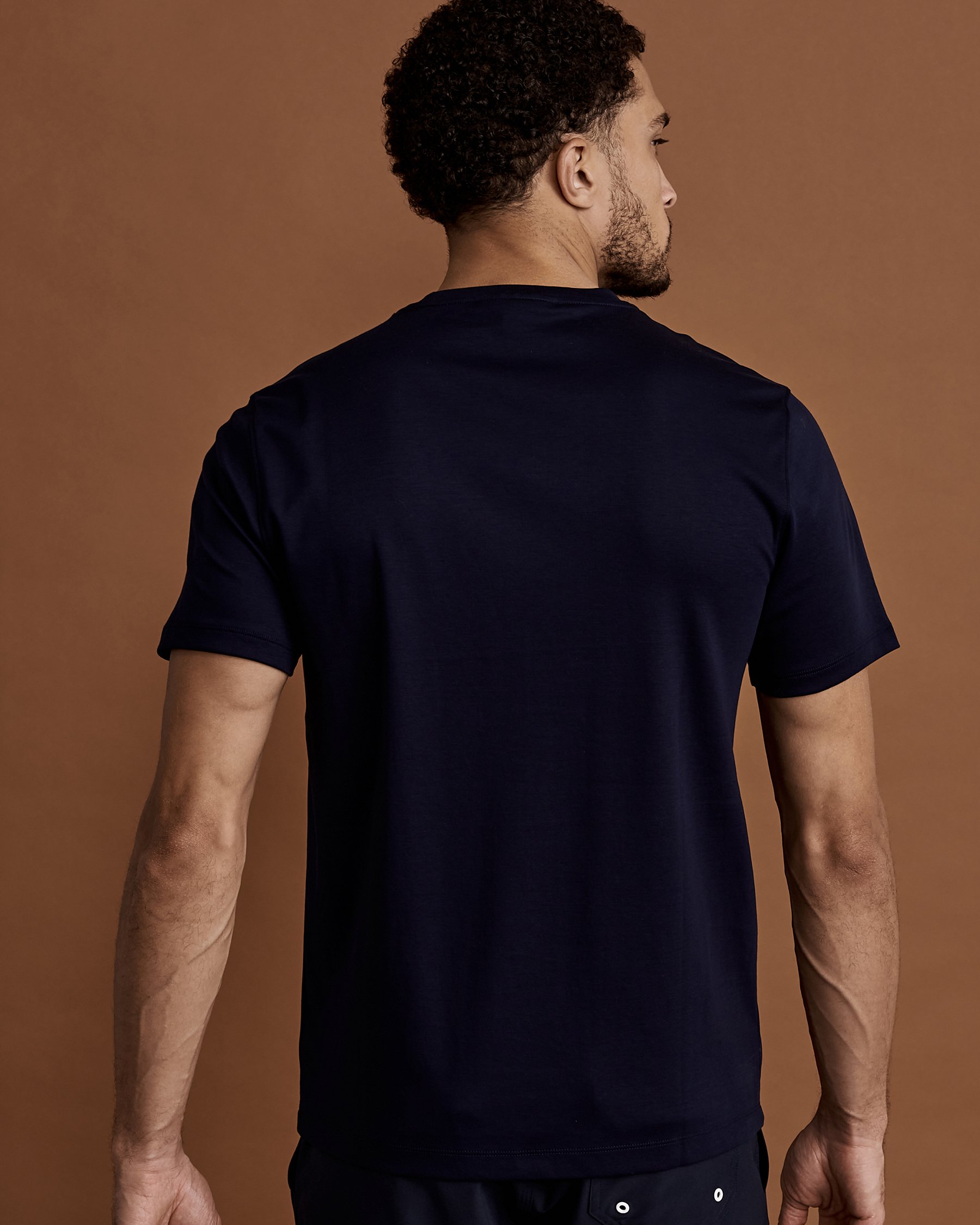 MICHAEL KORS Round neck T-Shirt Navy CB95FXY20B - View2