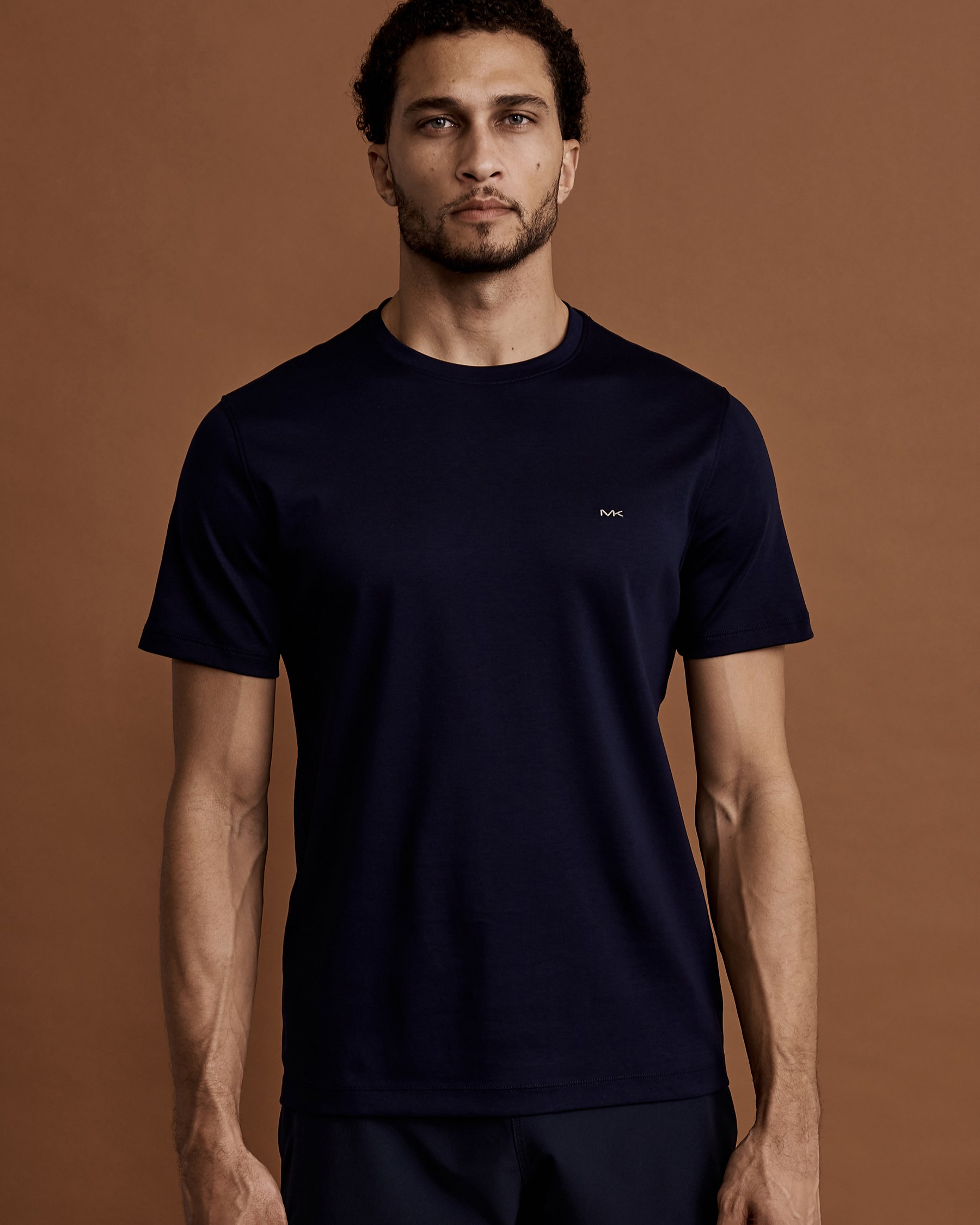 MICHAEL KORS Round neck T-Shirt Navy CB95FXY20B - View3