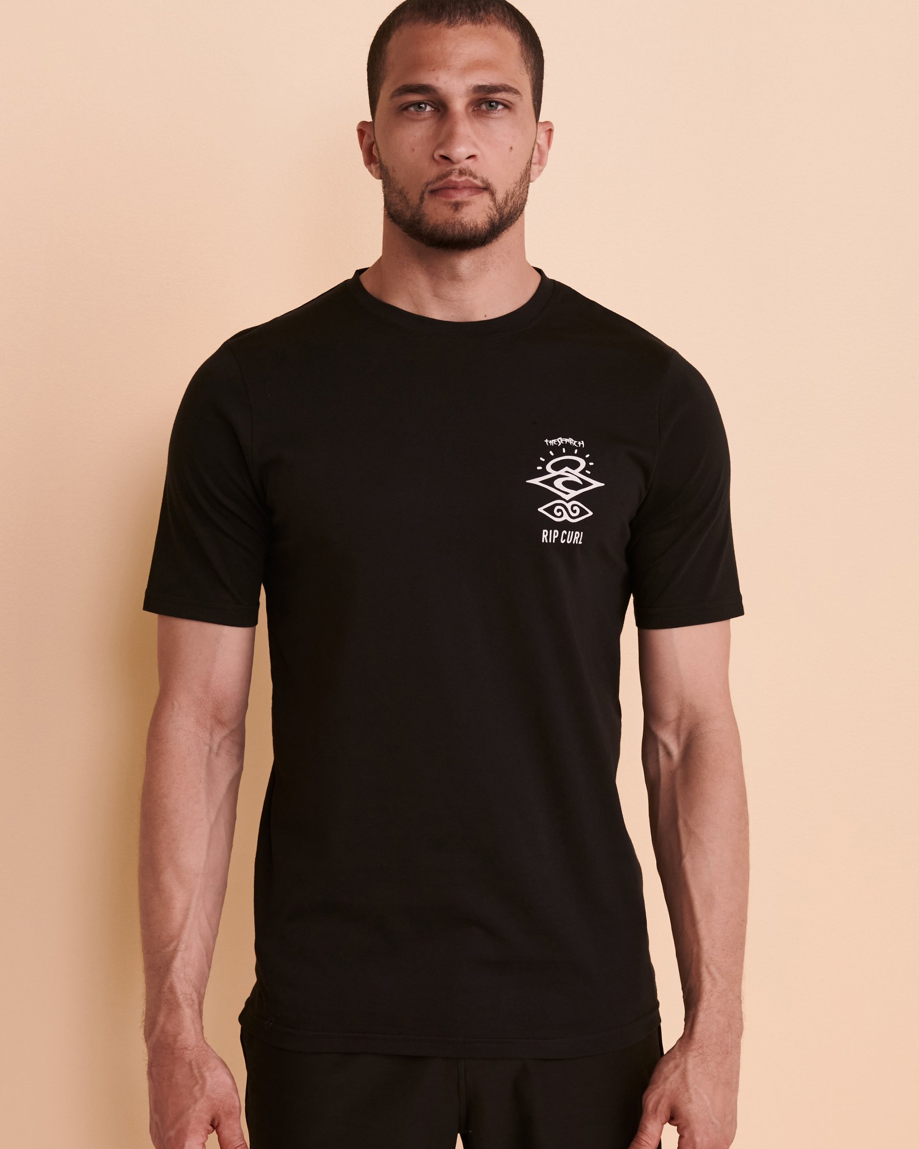RIP CURL ICONS OF SURF Short Sleeve Rashguard Black 116MRV - View5