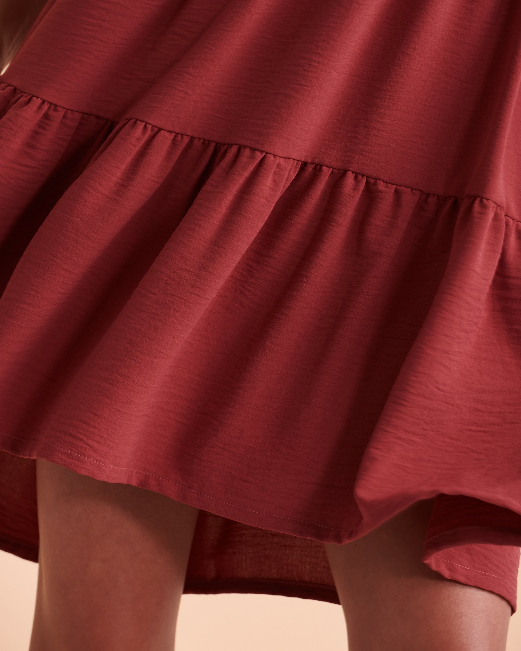 COVER ME Tiered Short Dress Raspberry 22022573 - View7