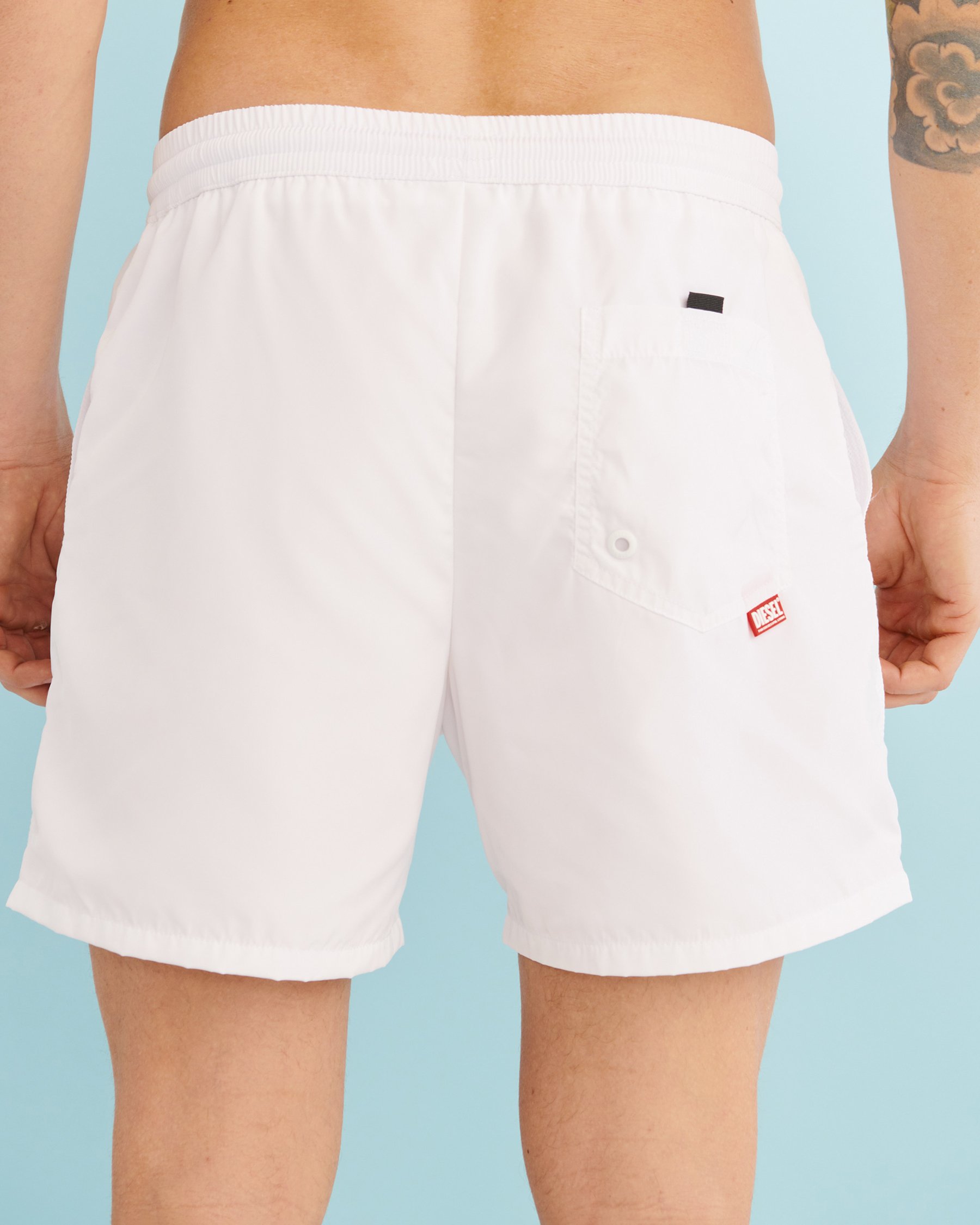 DIESEL Maillot volley CAYBAY Blanc A052630QEAP - View2