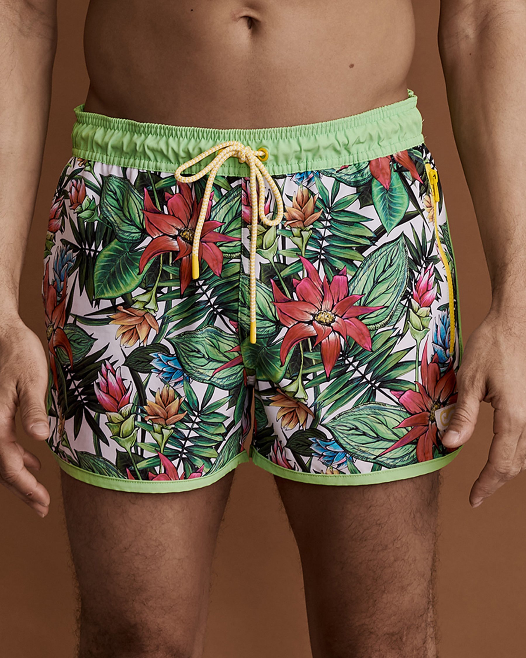 SEGSEA Maillot volley Ibiza TROPIC Imprimé vert vif 5M0501-37 - View3
