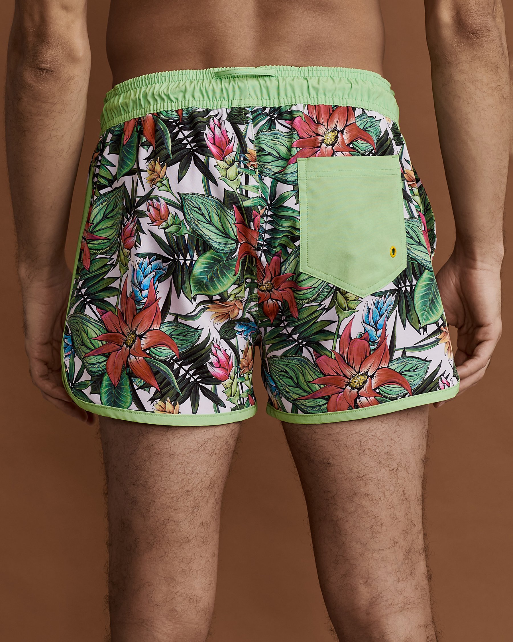 SEGSEA Maillot volley Ibiza TROPIC Imprimé vert vif 5M0501-37 - View4