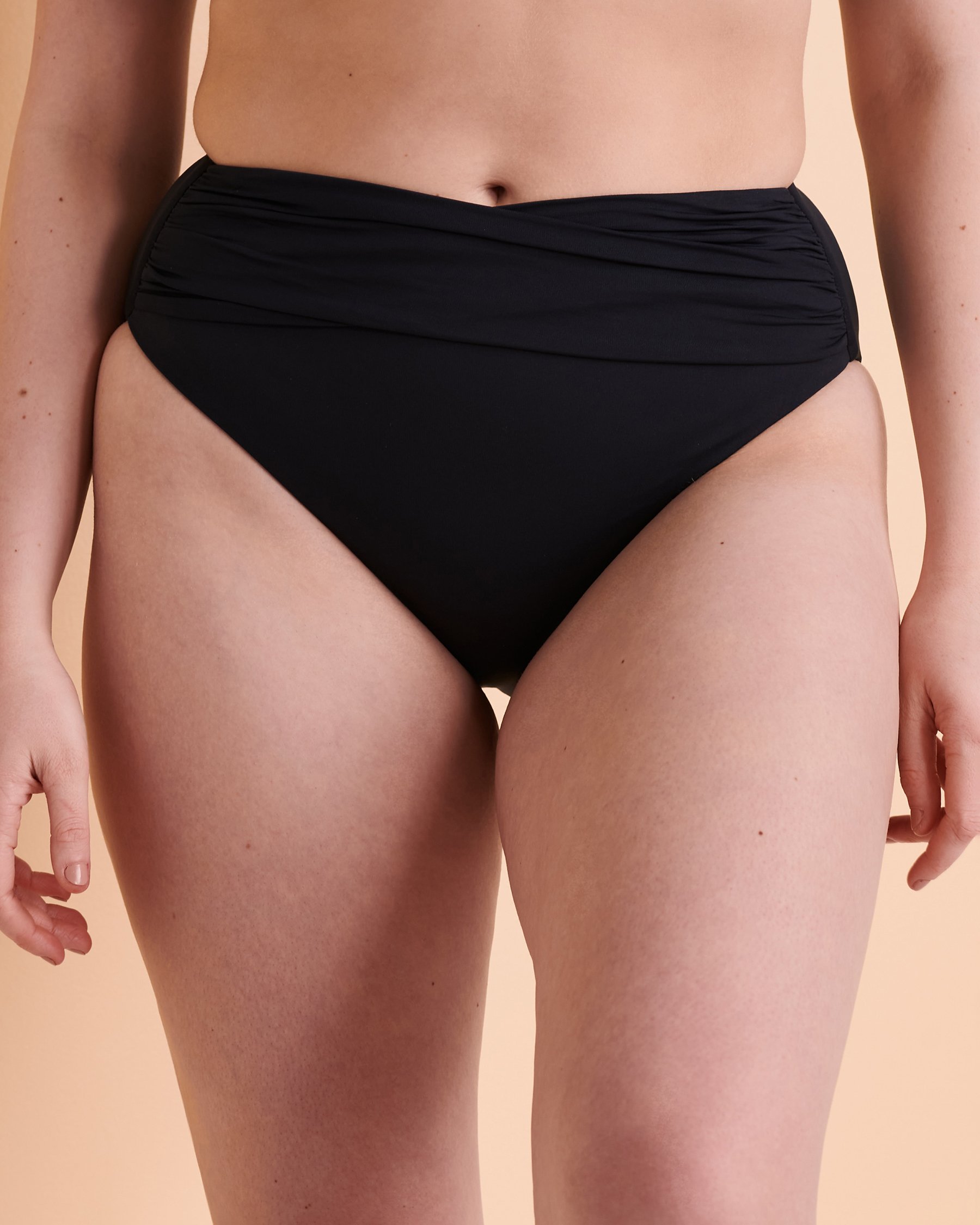SEAFOLLY Bas de bikini taille haute COLLECTIVE Noir 40643-942 - View1