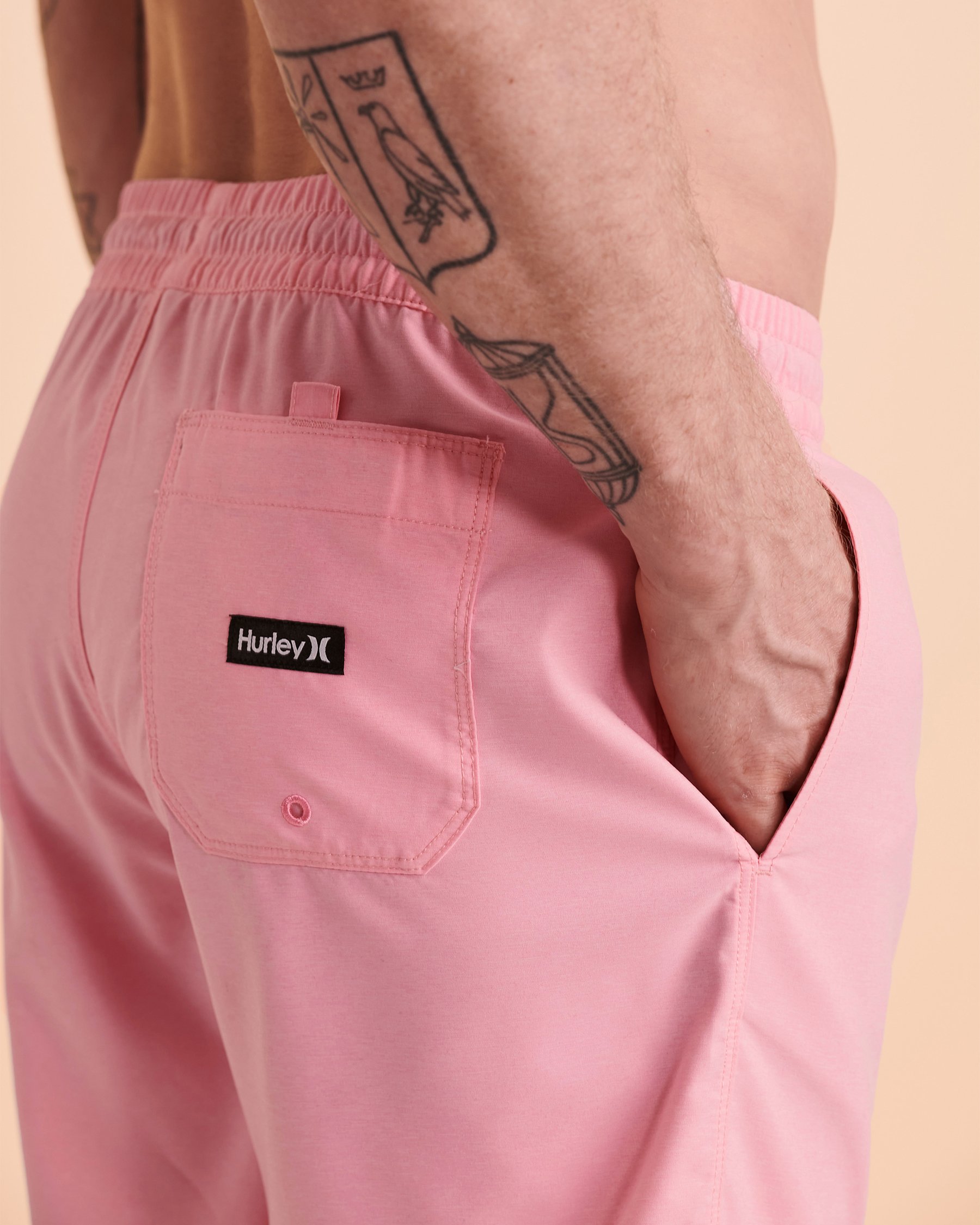 HURLEY ONE & ONLY CROSSDYE Volley Swimsuit Pink MBS0010900 - View3