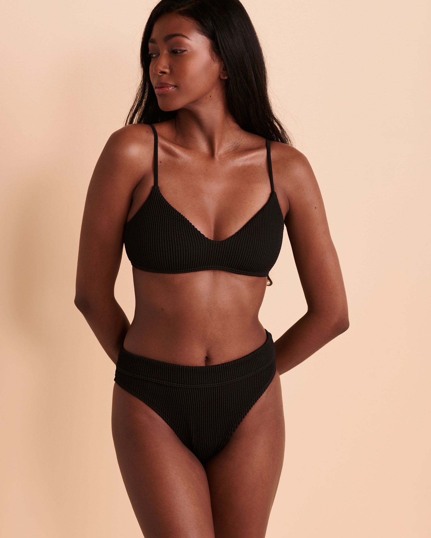 BILLABONG SUMMER HIGH Bralette Bikini Top Black ABJX300206 - View1