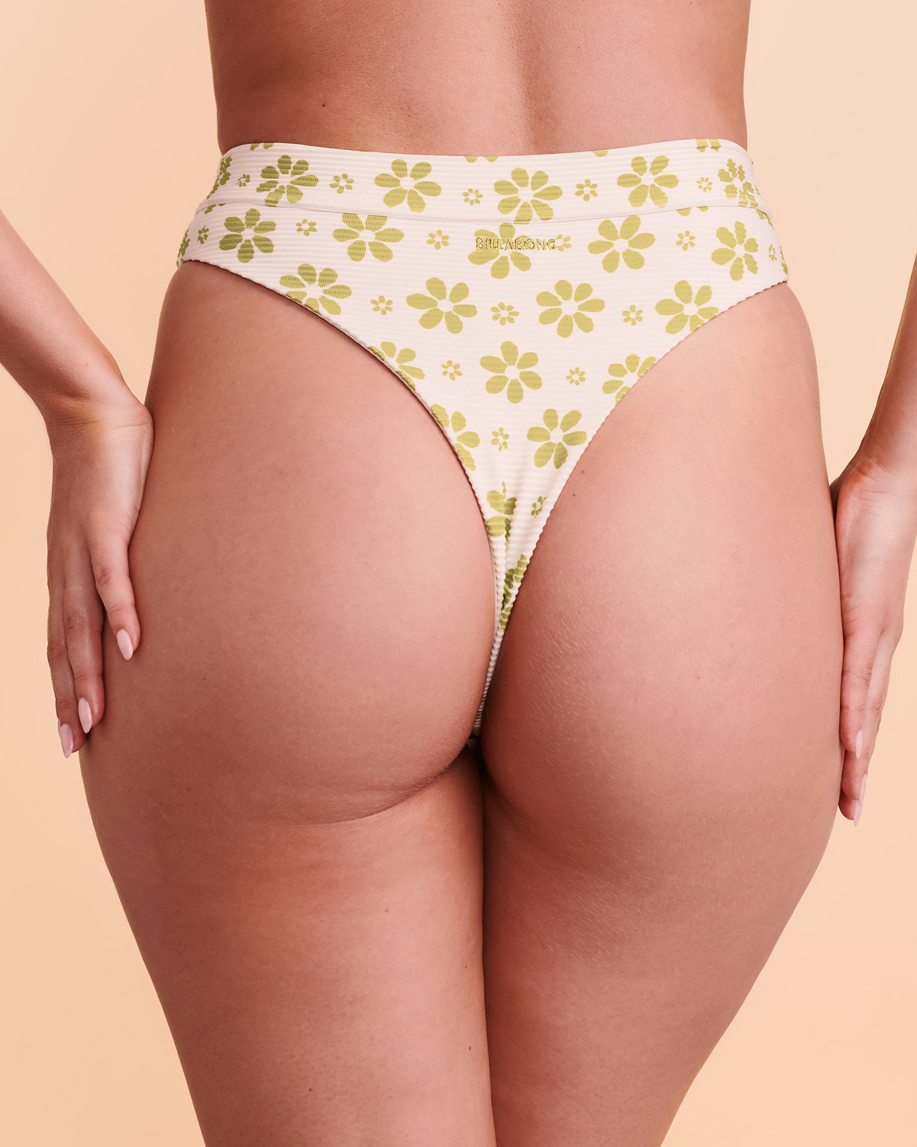 BILLABONG DAISY CHAIN Maya High Waist Bikini Bottom Retro floral ABJX400610 - View2