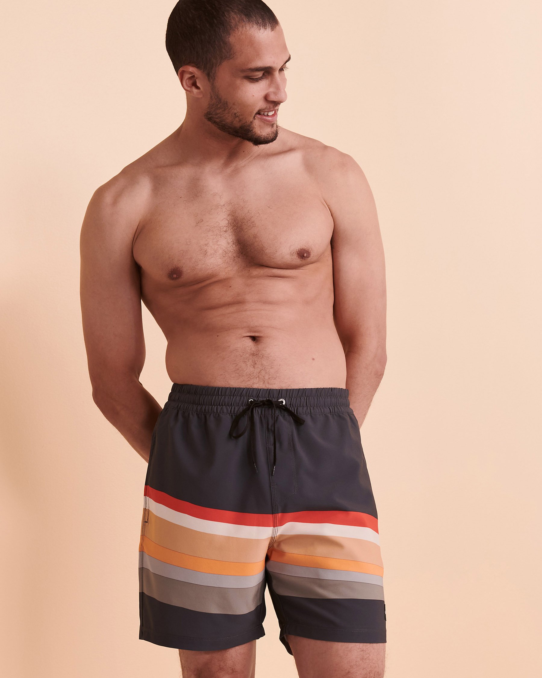 HURLEY CANNONBALL Volley Swimsuit Stripes MBS0011030 - View4