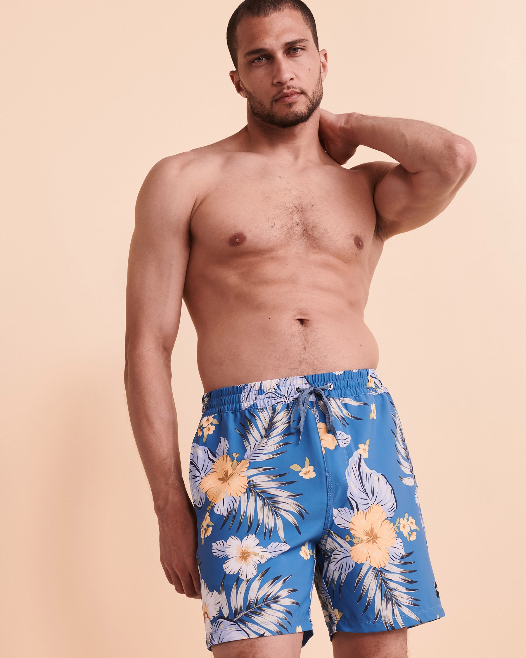 HURLEY CANNONBALL Volley Swimsuit Blue print MBS0011030 - View4