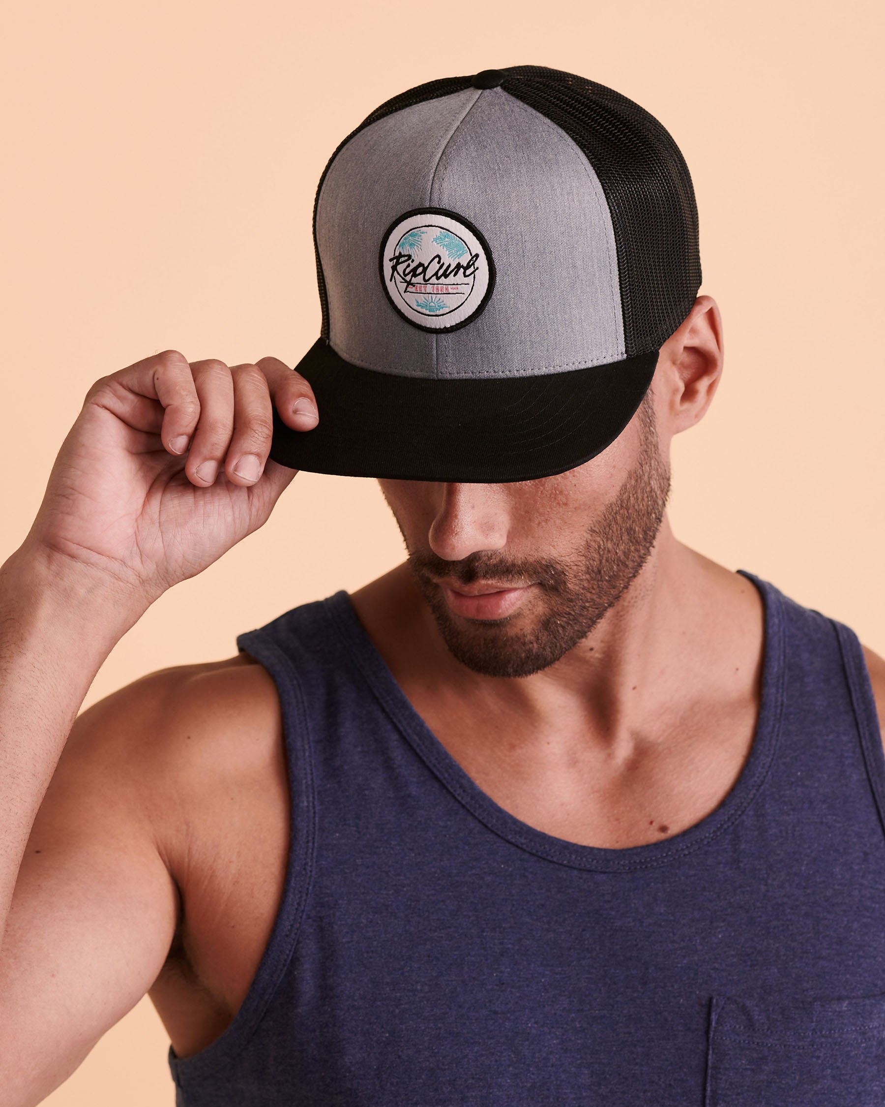 RIP CURL CUSTOM TRUCKER Cap Grey CCABW9 - View1