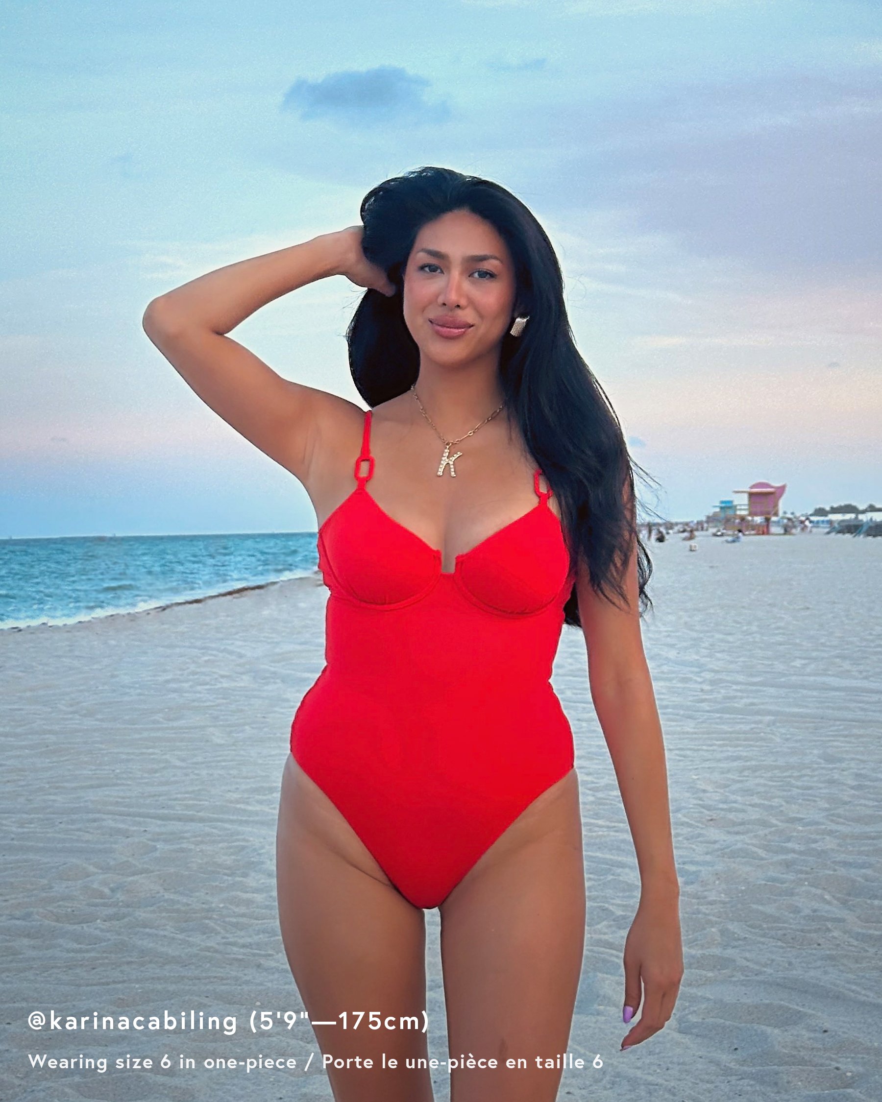 COSTA DEL REY Underwire One-Piece Swimsuit Fiery Red 01400105 - View1