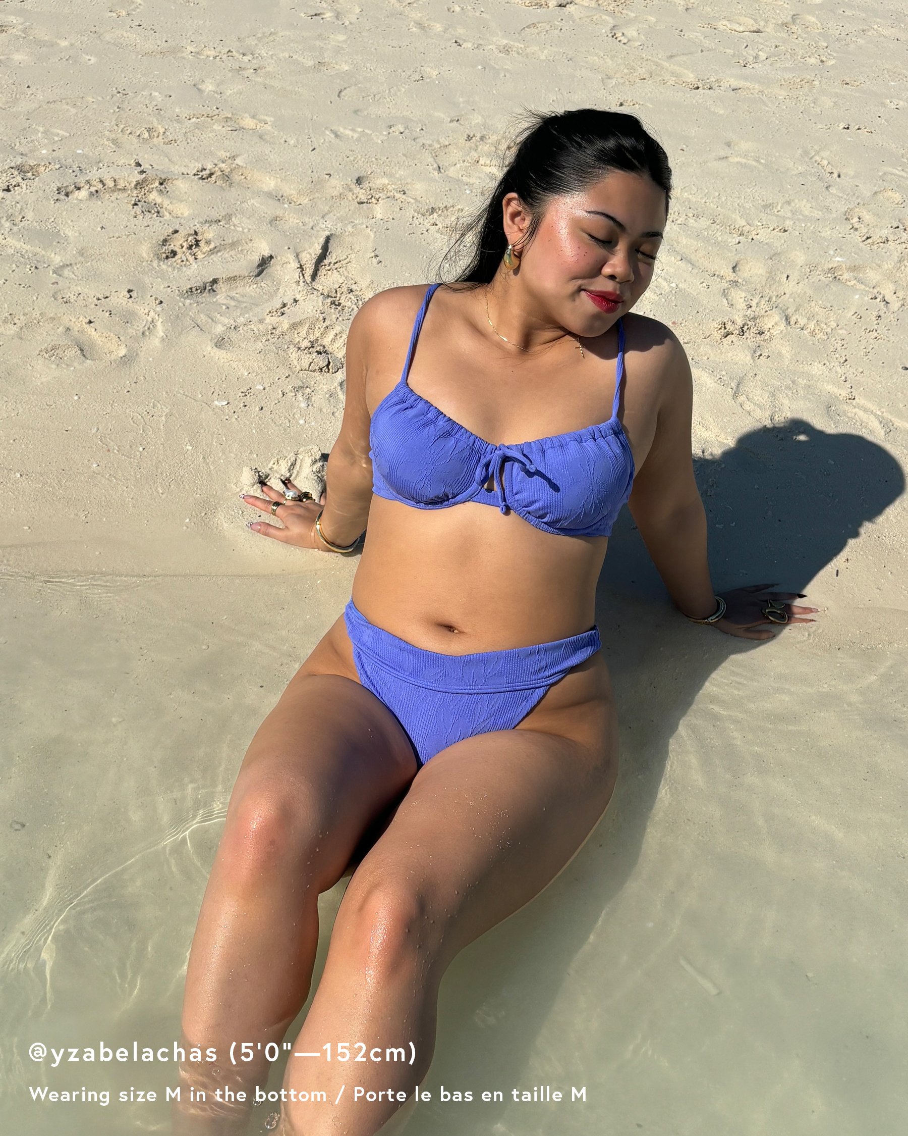 TROPIK Jacquard Cheeky Bikini Bottom Purple 01300357 - View2