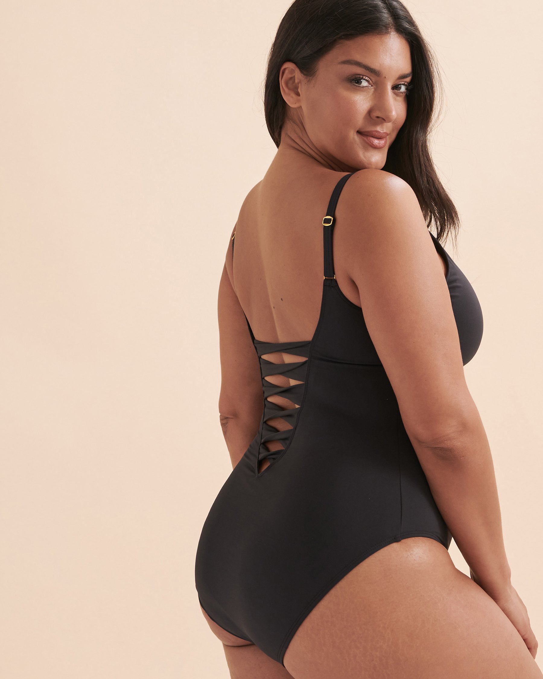 BLEU ROD BEATTIE Ring Me Up Ring One-piece Swimsuit Black RBMU23207 - View2