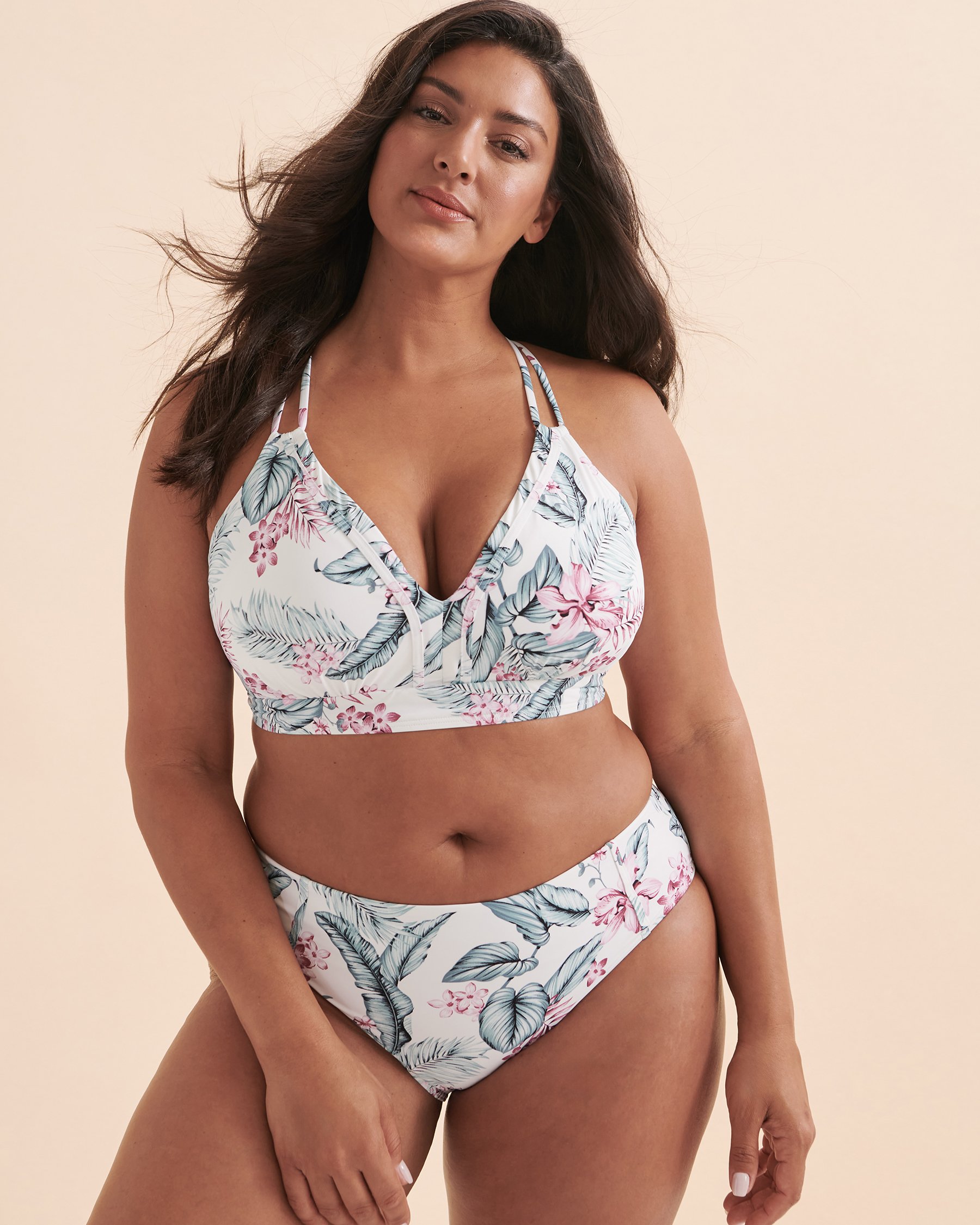 EAU DE SEA White Tropical D Cup Bralette Bikini Top White tropical 01200053 - View3