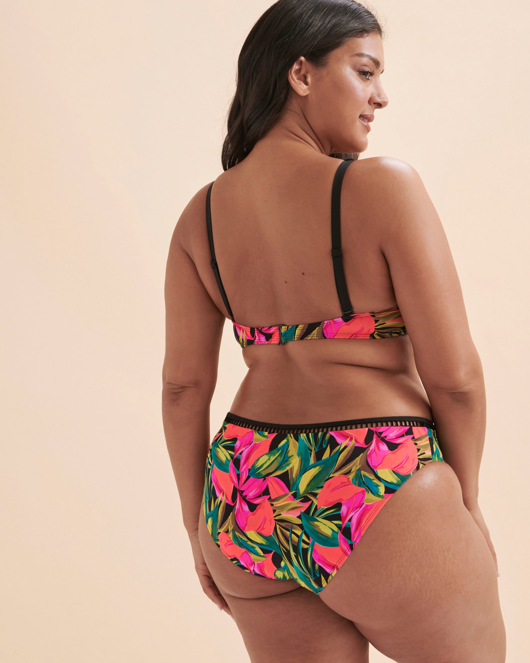 SKYE Haut de bikini encolure haute Castaway Tropical noir SK756172 - Voir2