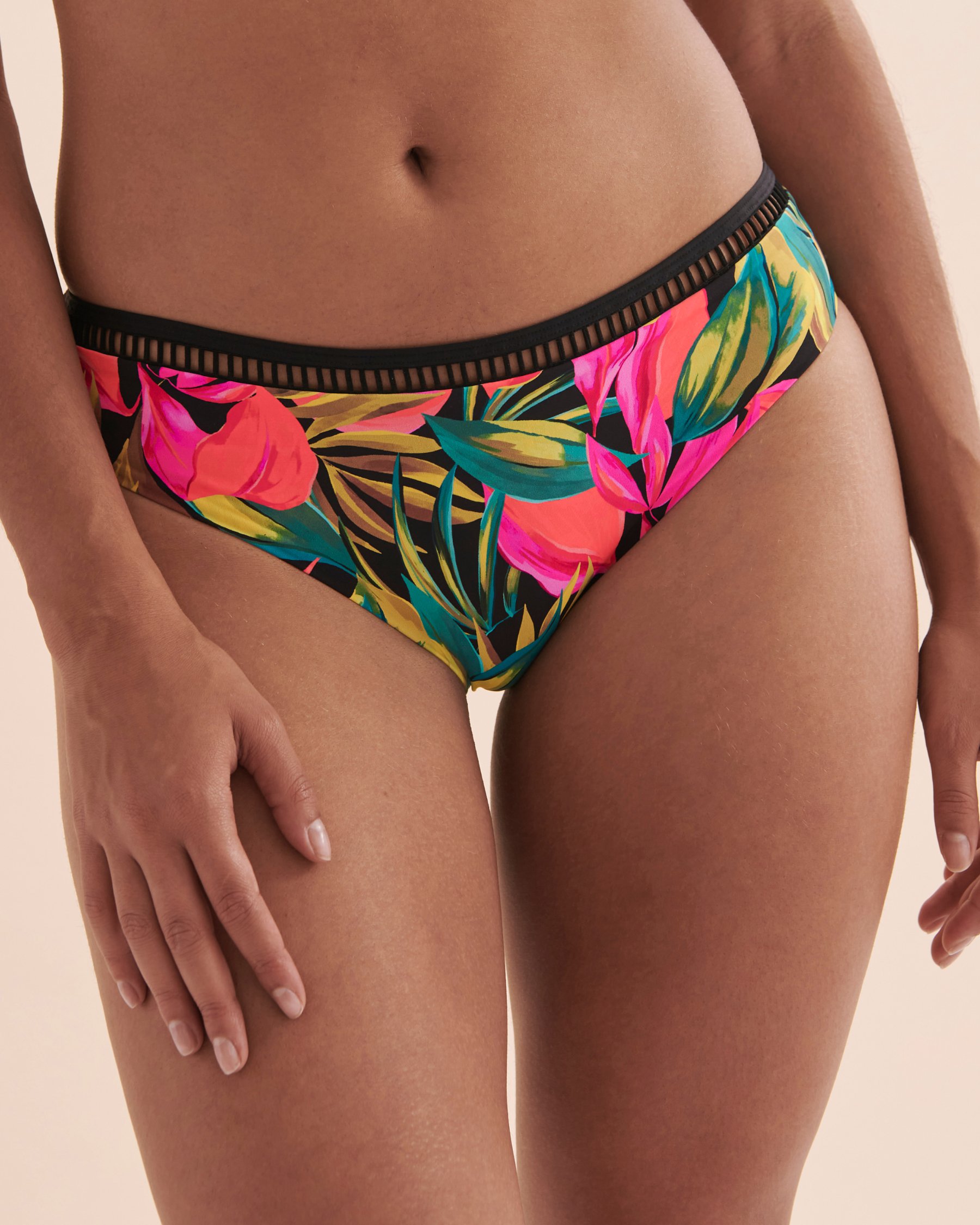 SKYE Bas de bikini Castaway Tropical noir SK75635 - View1