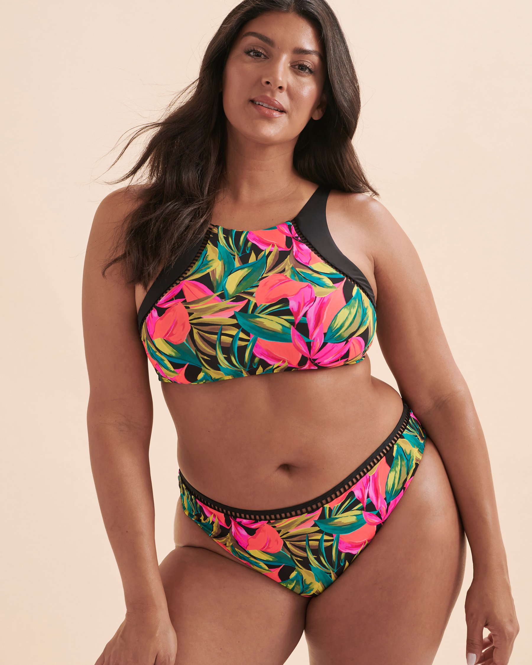 SKYE Bas de bikini Castaway Tropical noir SK75635 - View8
