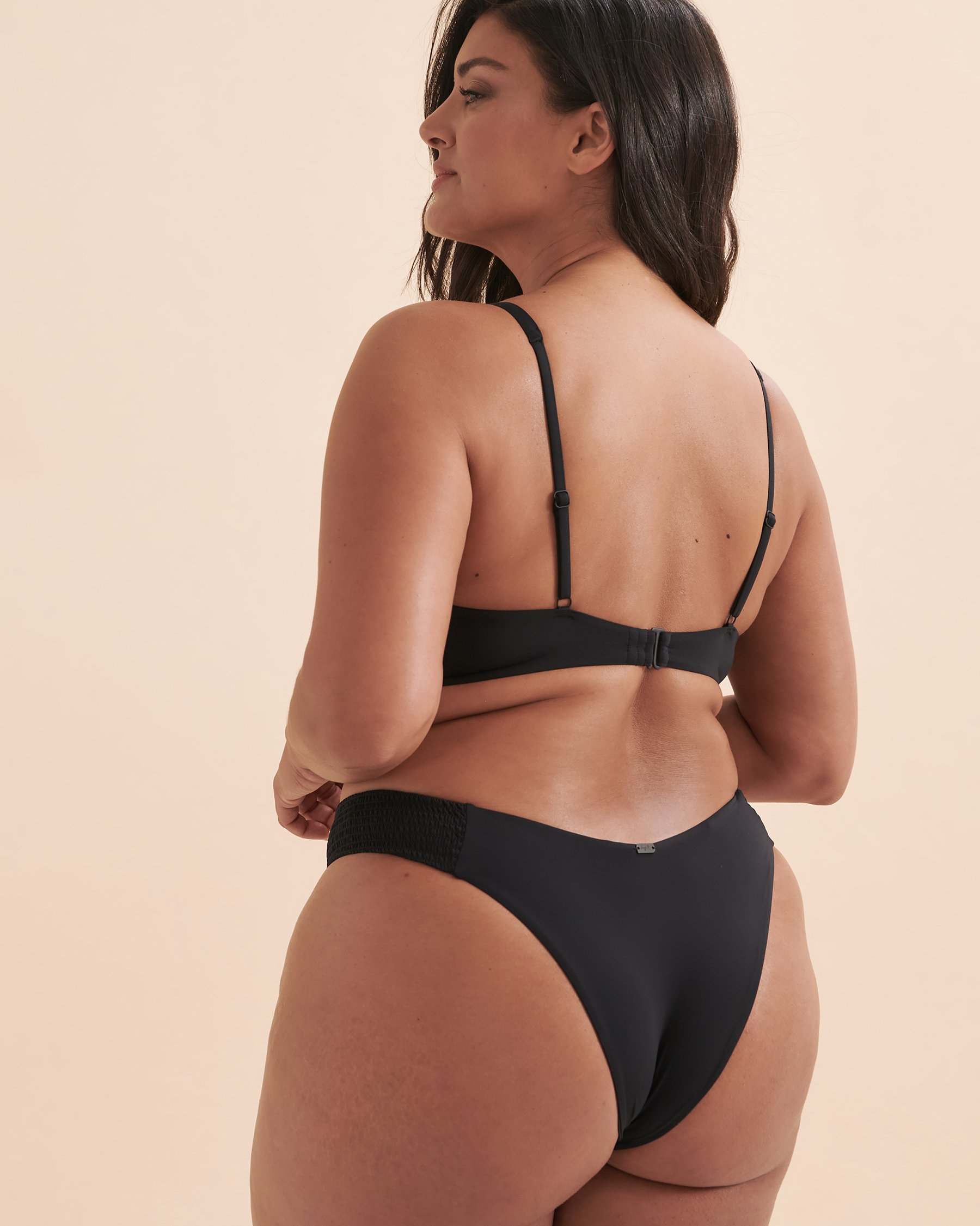 TROPIK Solid Balconette Bikini Top Black 01100219 - View2