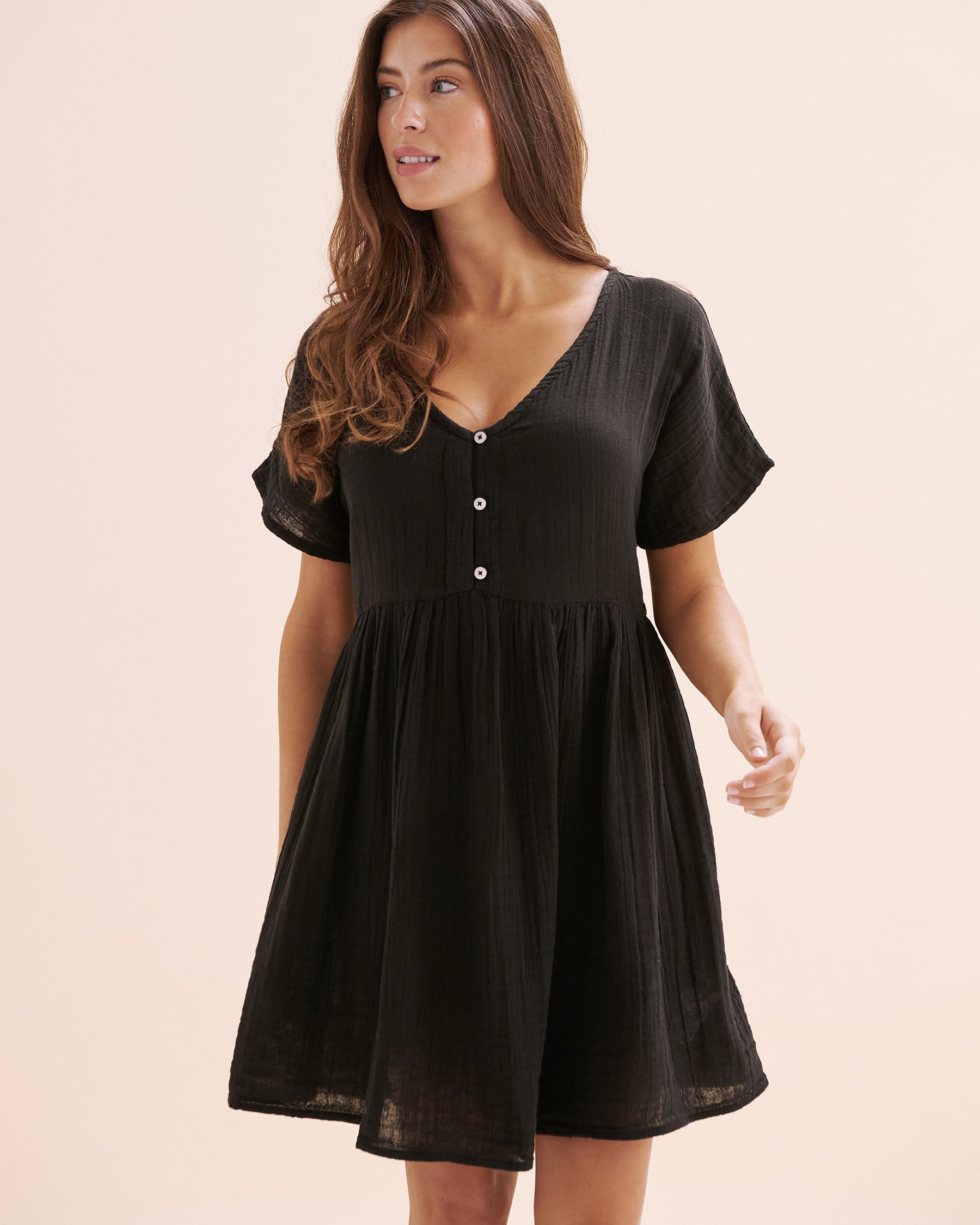 RIP CURL Premium Surf Short Sleeves Dress Black 08GWDR - View4