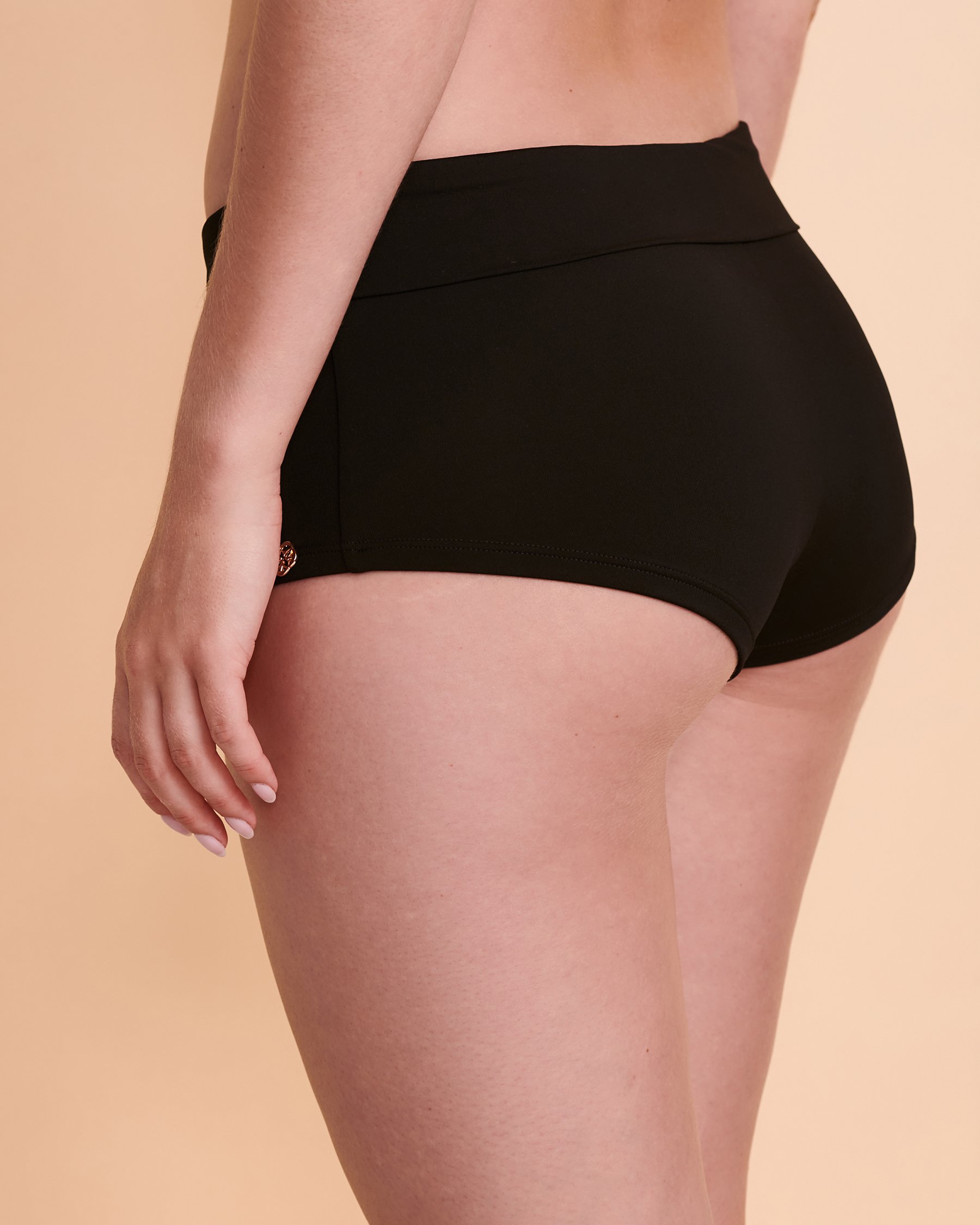 TURQUOISE COUTURE Bas de bikini garçonne Noir 01300180 - Voir2