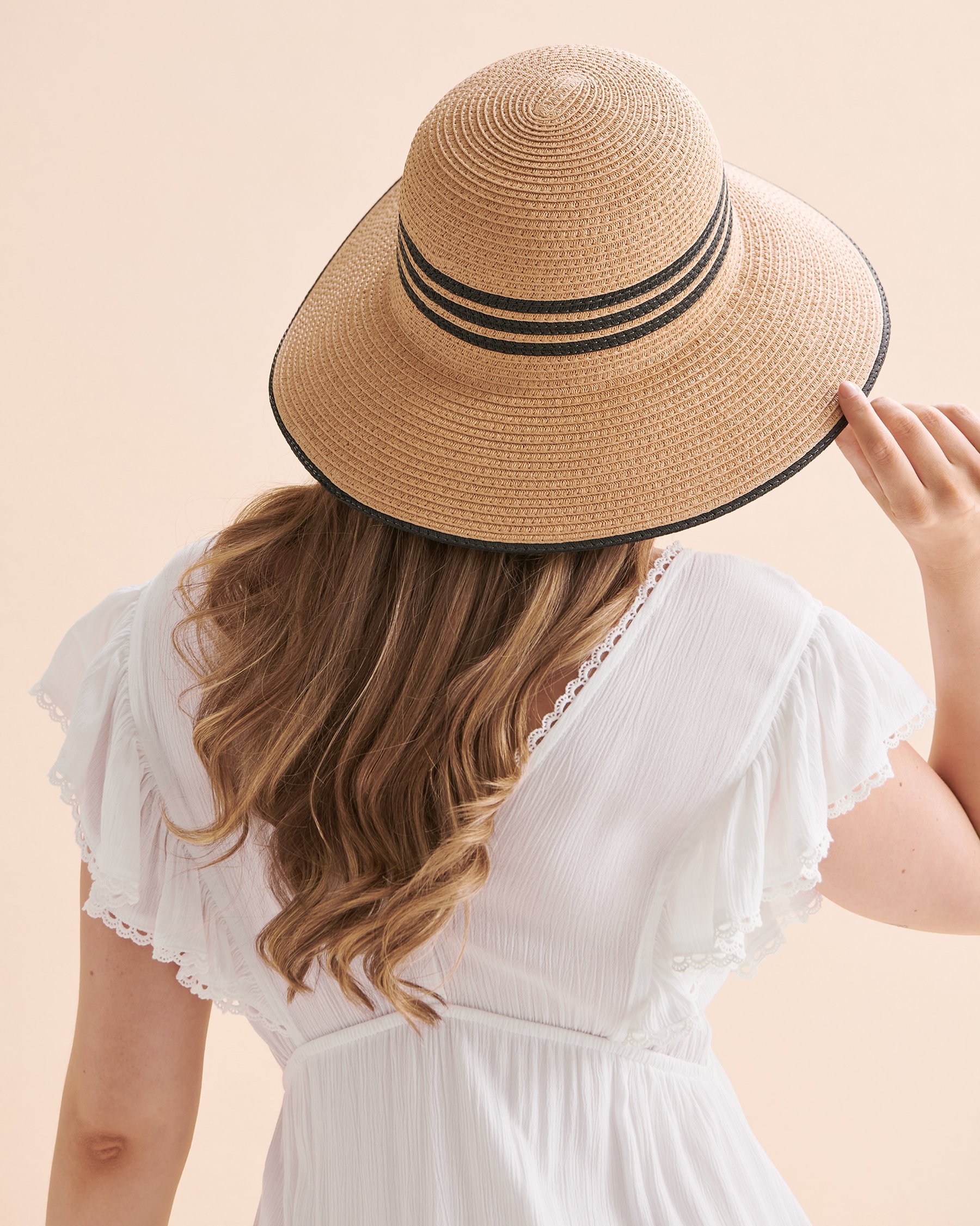 SARAJANE Bucket Hat Straw/Black 24SJ2005 - View2